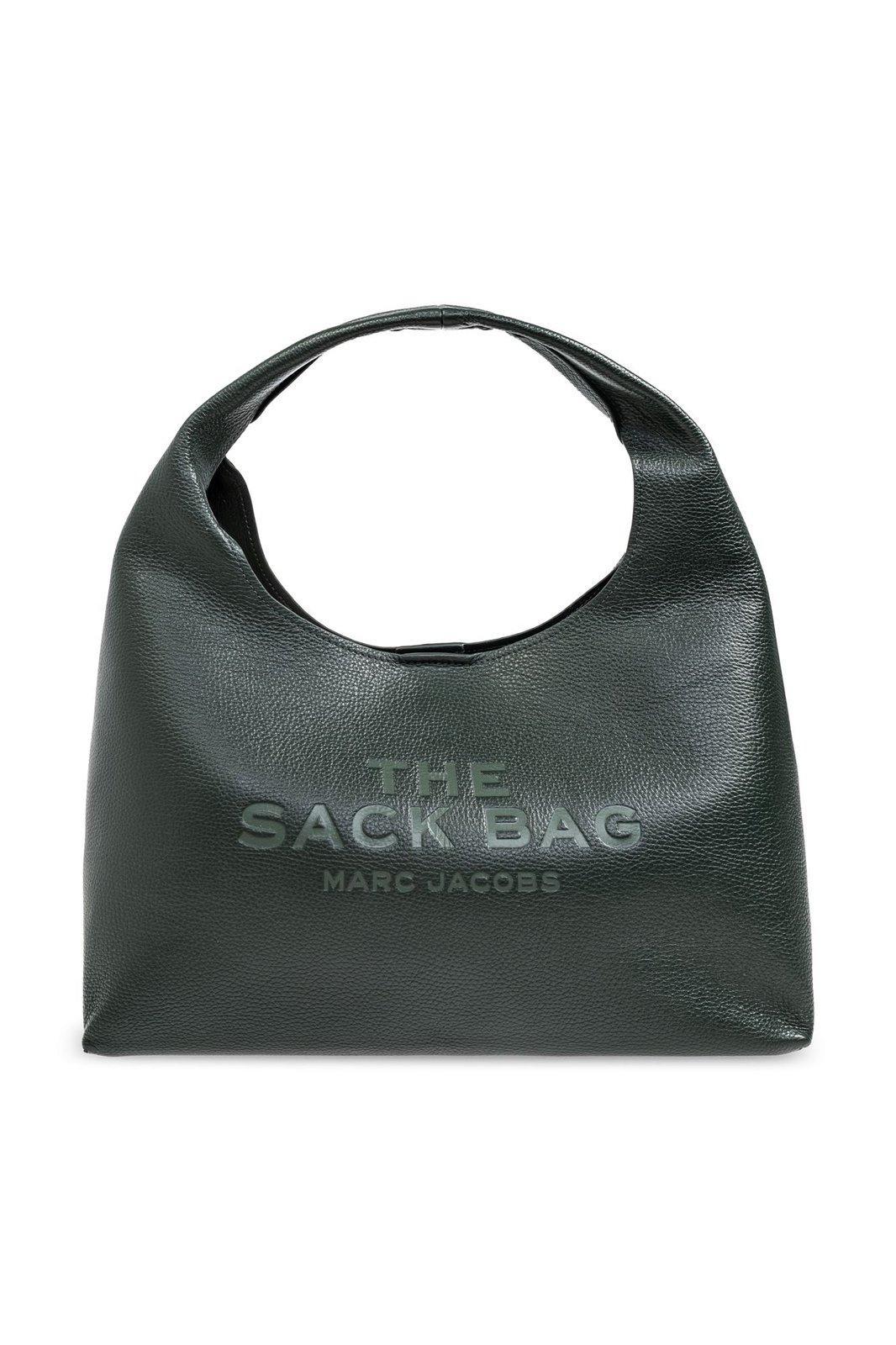 Marc Jacobs The Sack Logo Detailed Shoulder Bag In Green