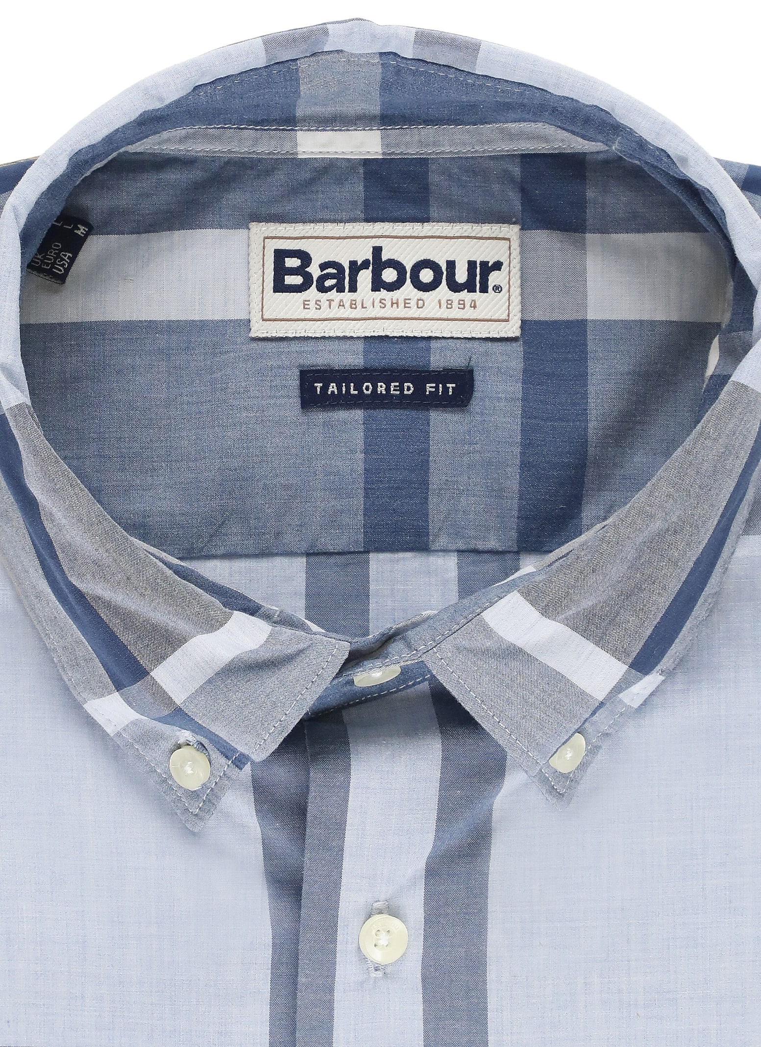 Barbour Harris Checked Button-up Shirt In Berwick Blue Tartan