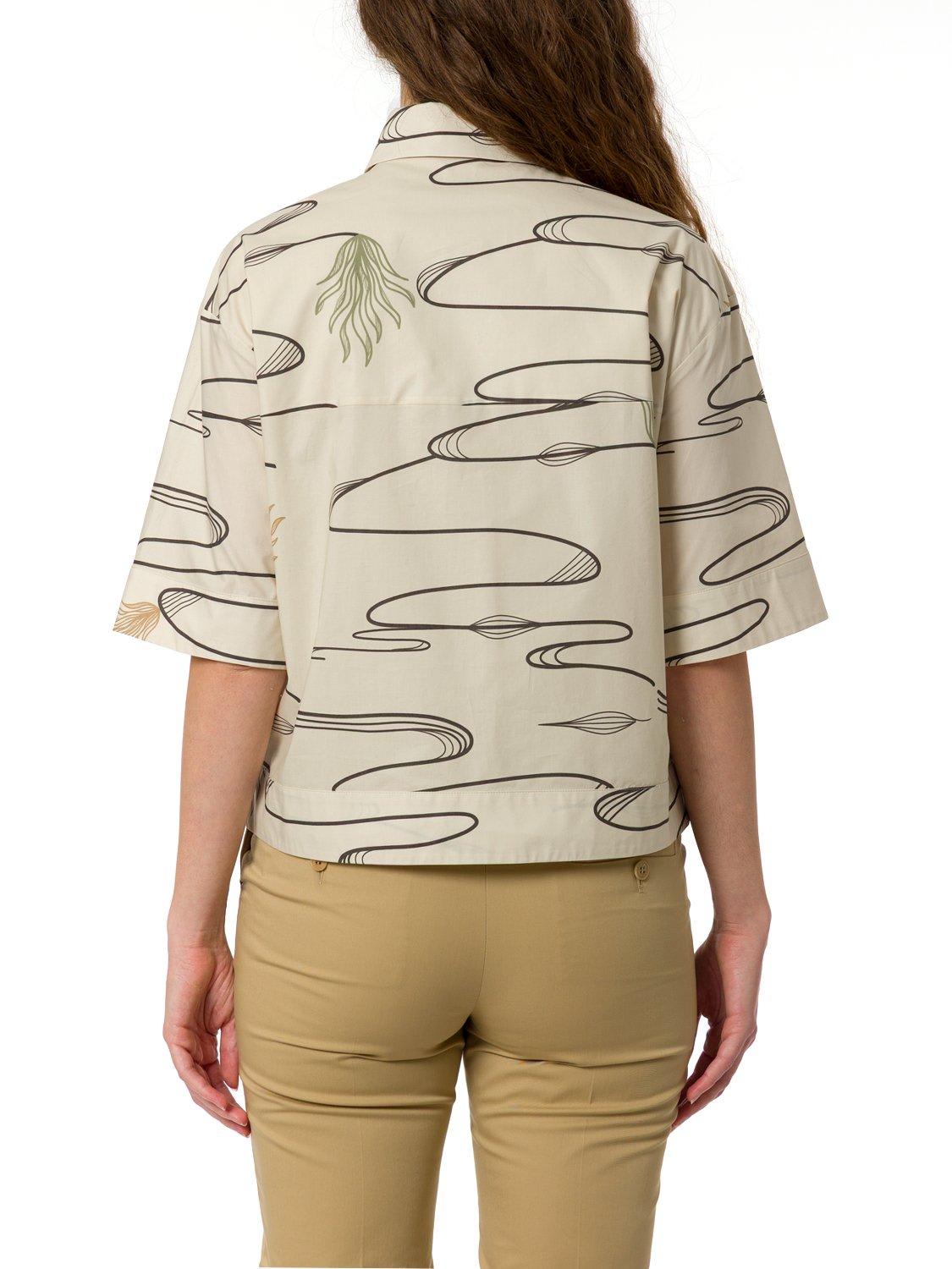 Max Mara All-over Patterned Button-up Shirt In Multi