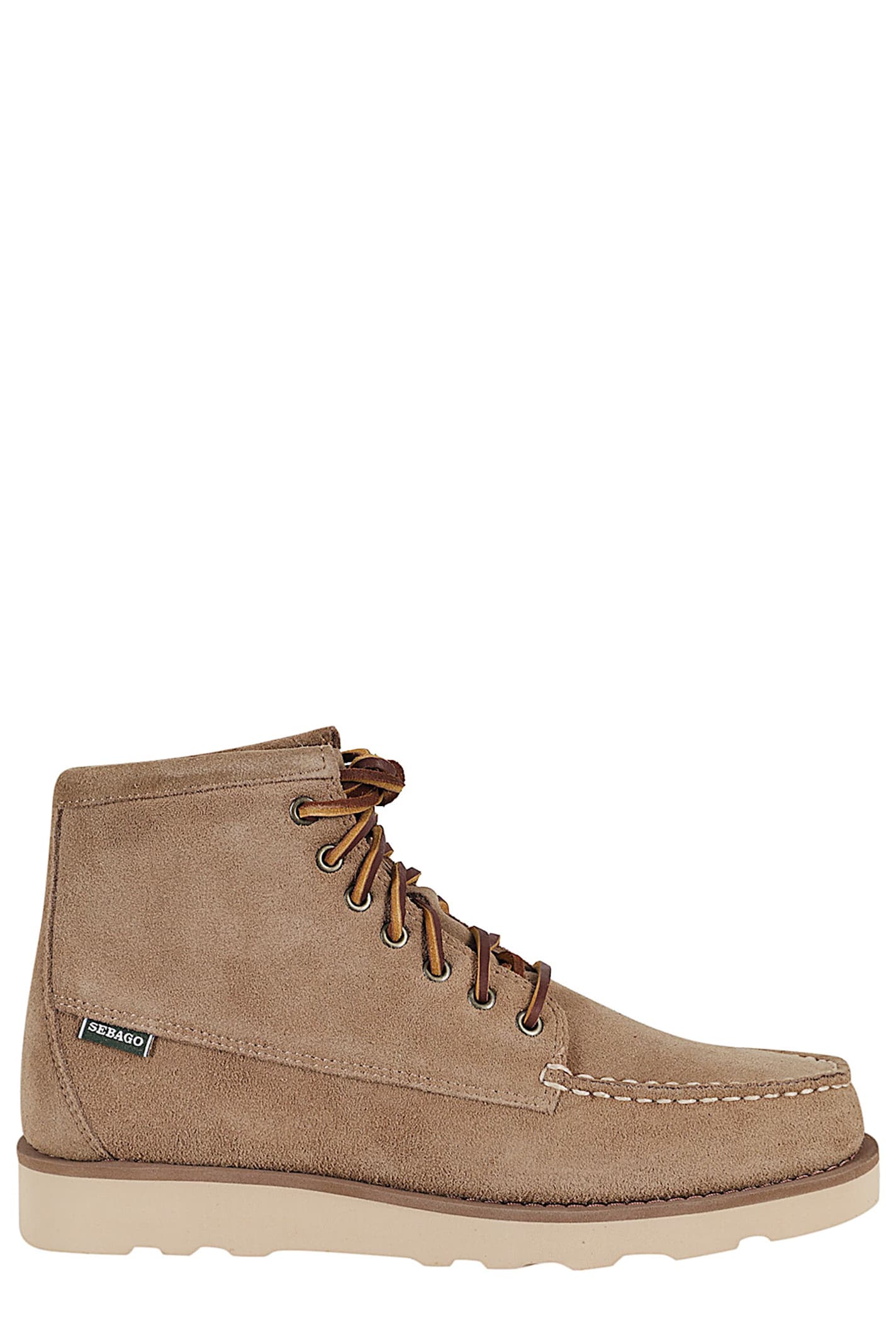 Sebago Soft Calf Leather Ankle Boots In Nude