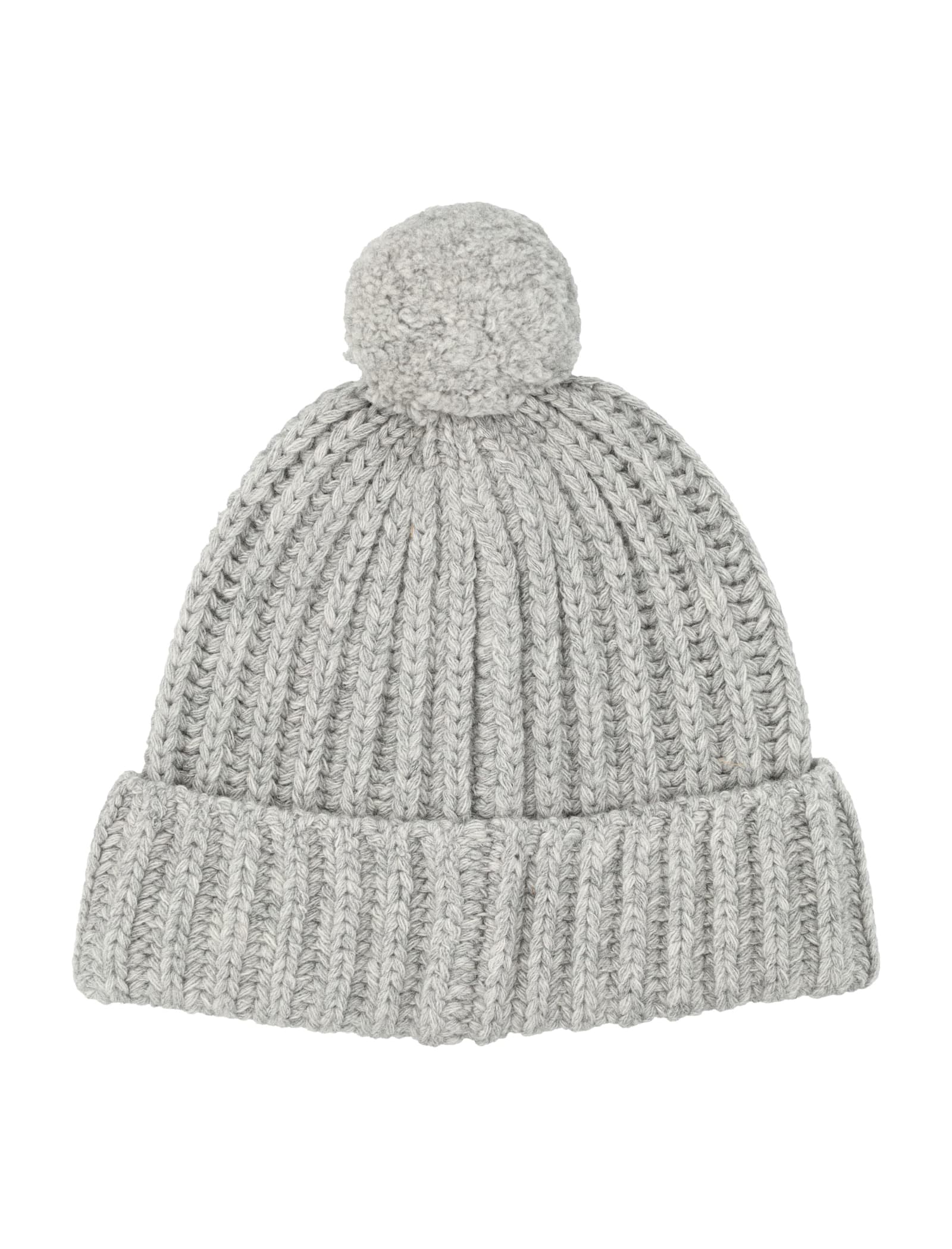 Polo Ralph Lauren Polo Bear Wool-blend Pom-pom Beanie In Gray