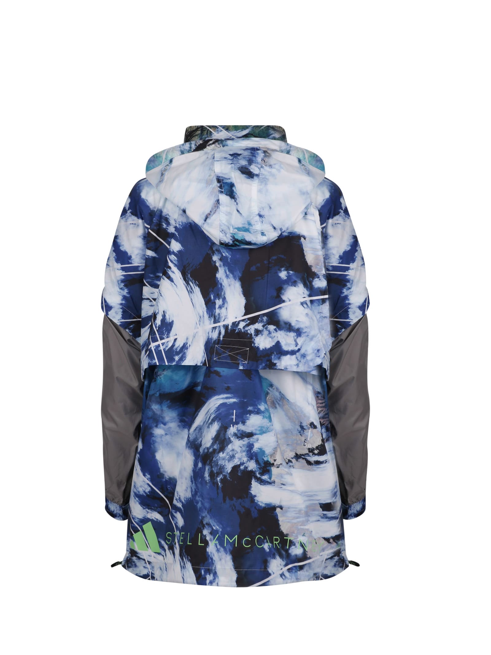 Shop Adidas By Stella Mccartney Oversize Multicolor Jacket