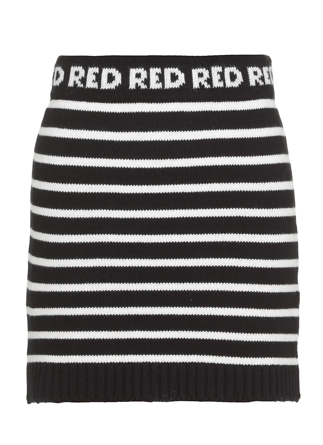 RED Valentino Knitted Mini Skirt With Stripes