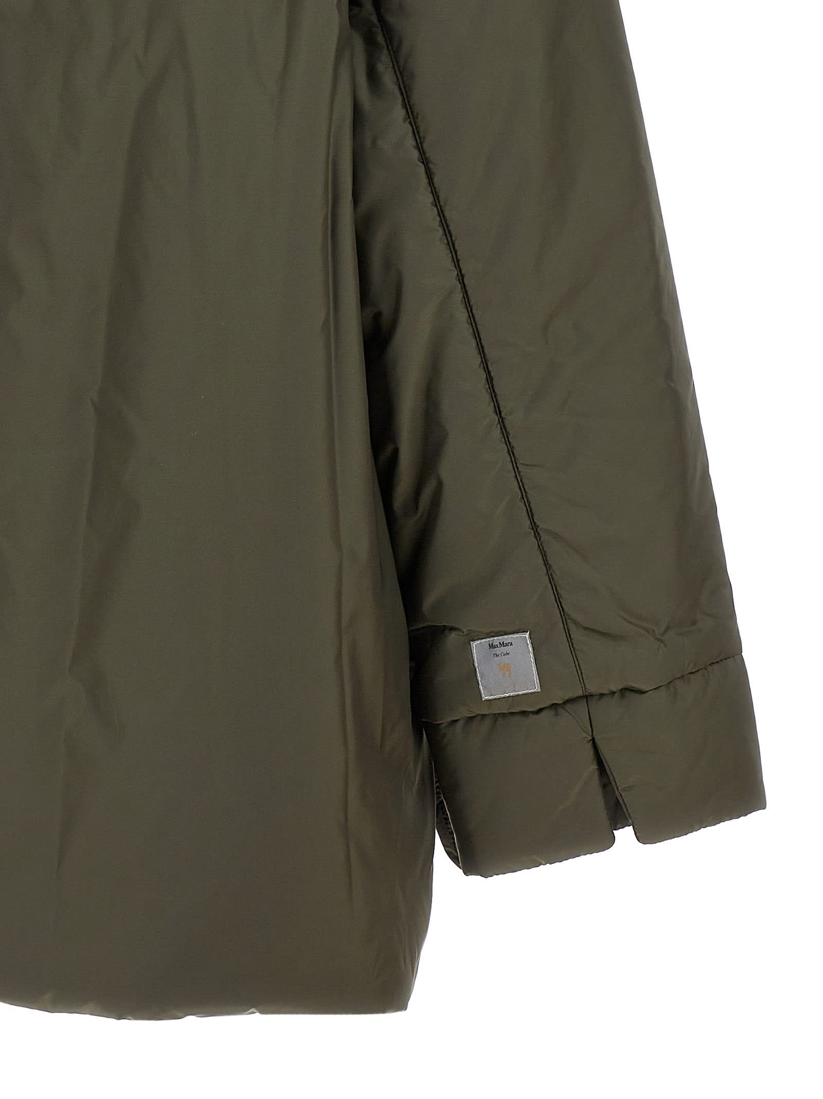 MAX MARA THE CUBE GREENMO REVERSIBLE DOWN JACKET 