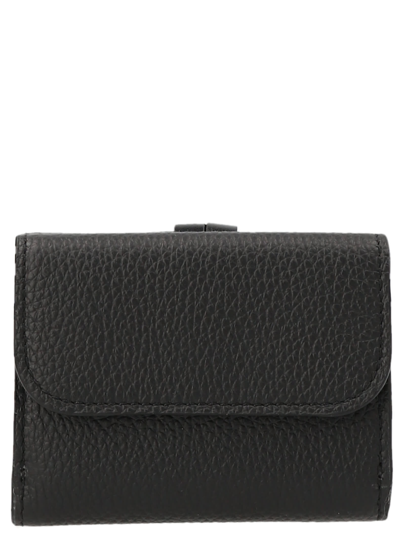 Shop Chloé Mini Tri Fold Wallet In Black