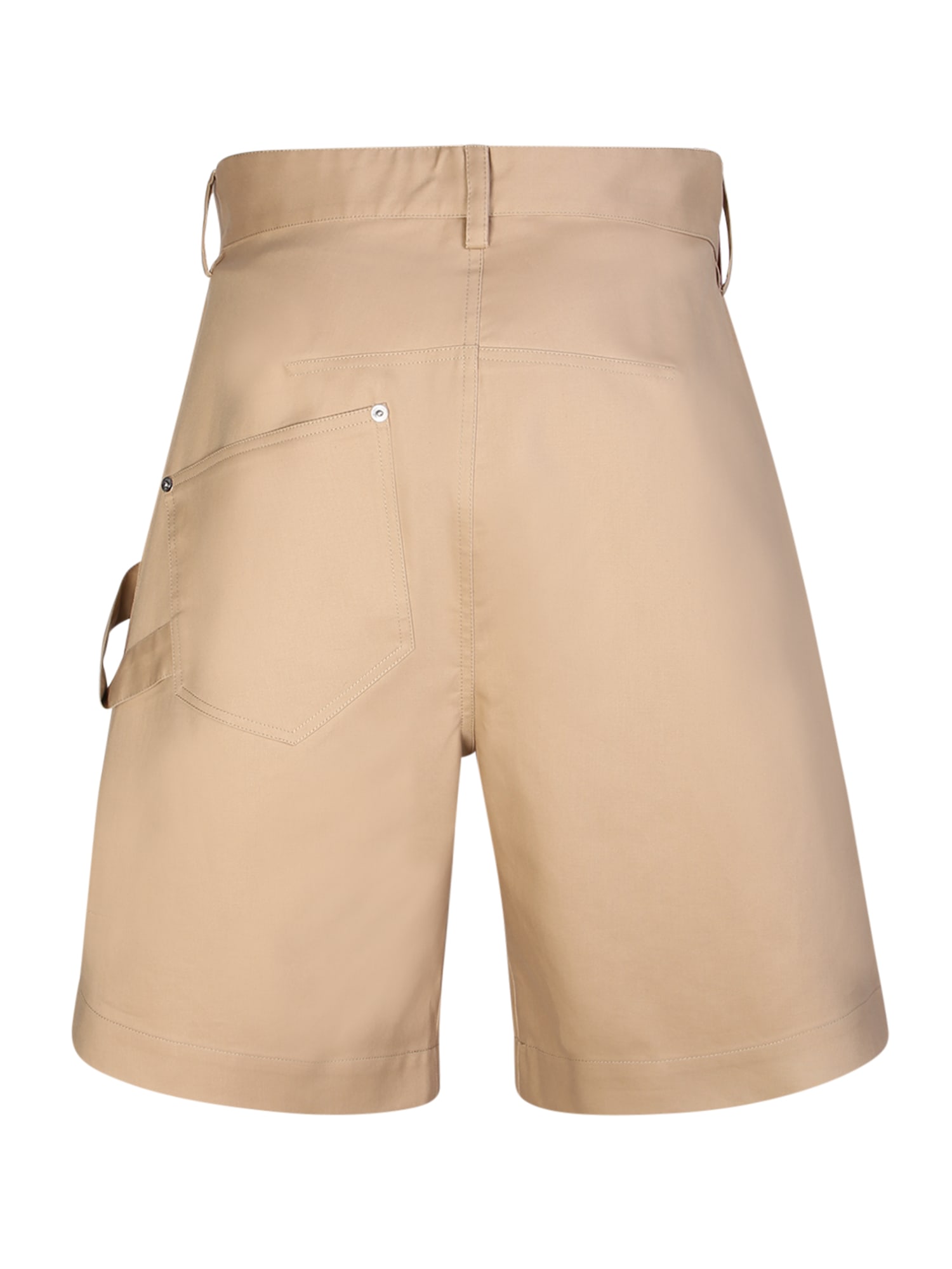 Shop Jw Anderson Beige Twisted Shorts