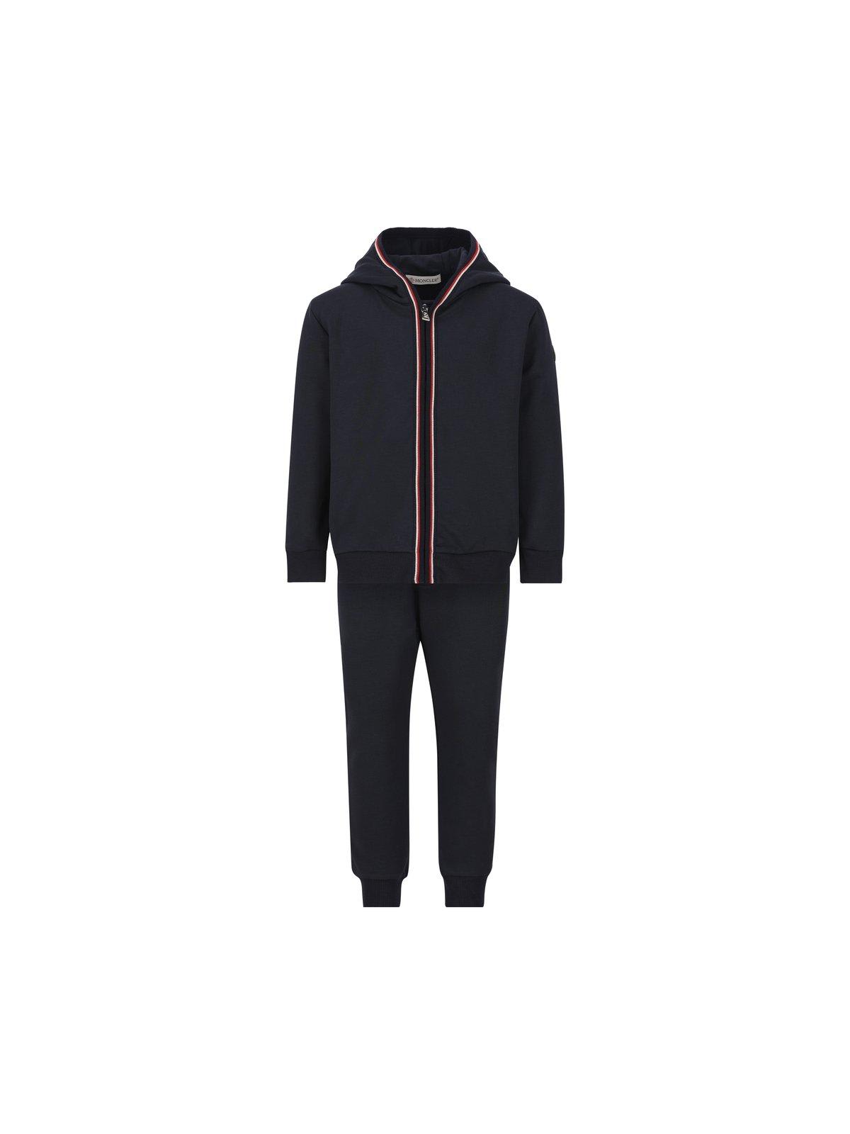 Moncler Striped-trim Logo Patch Tracksuit