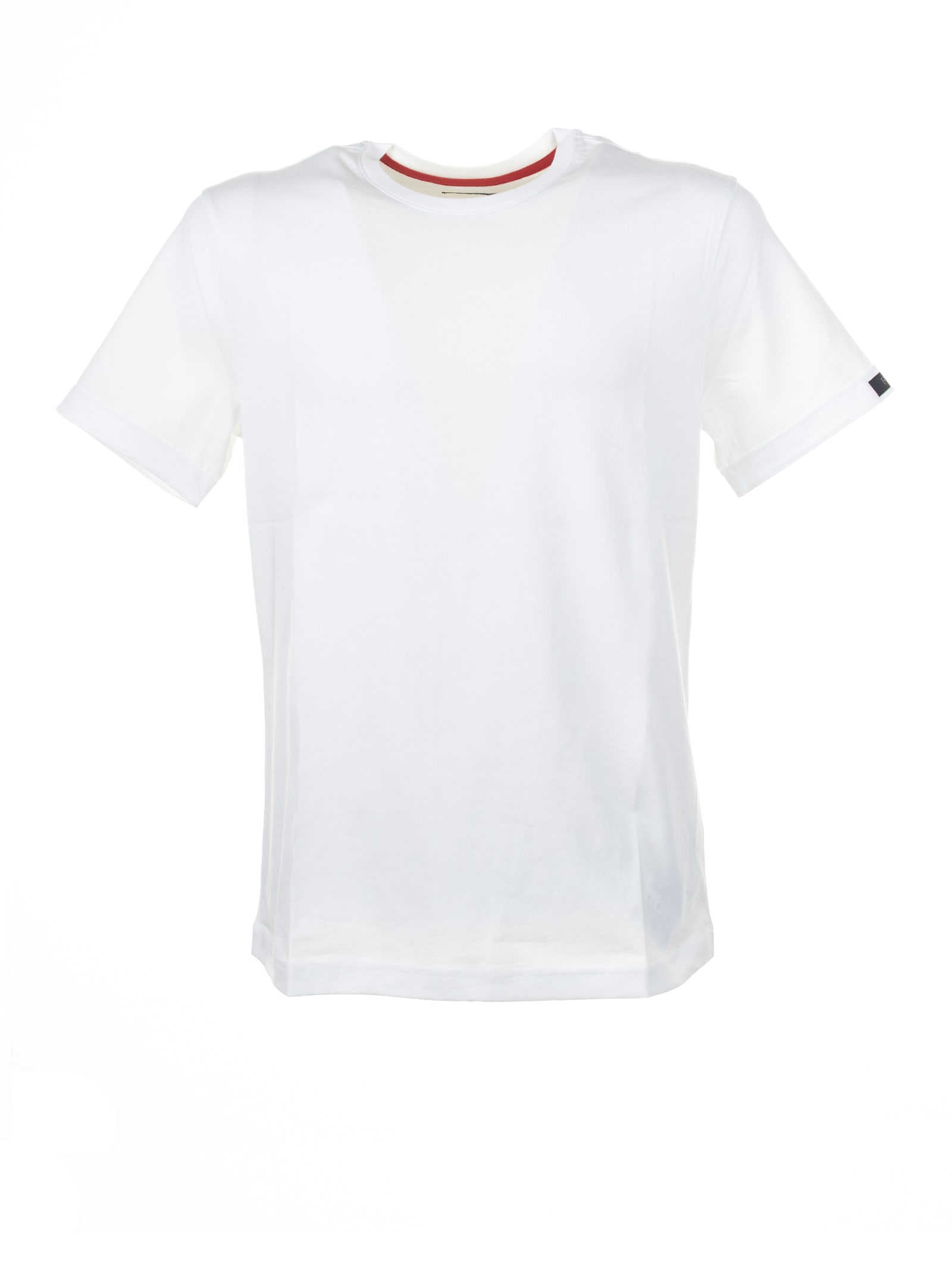 Shop Fay White T-shirt In Bianco