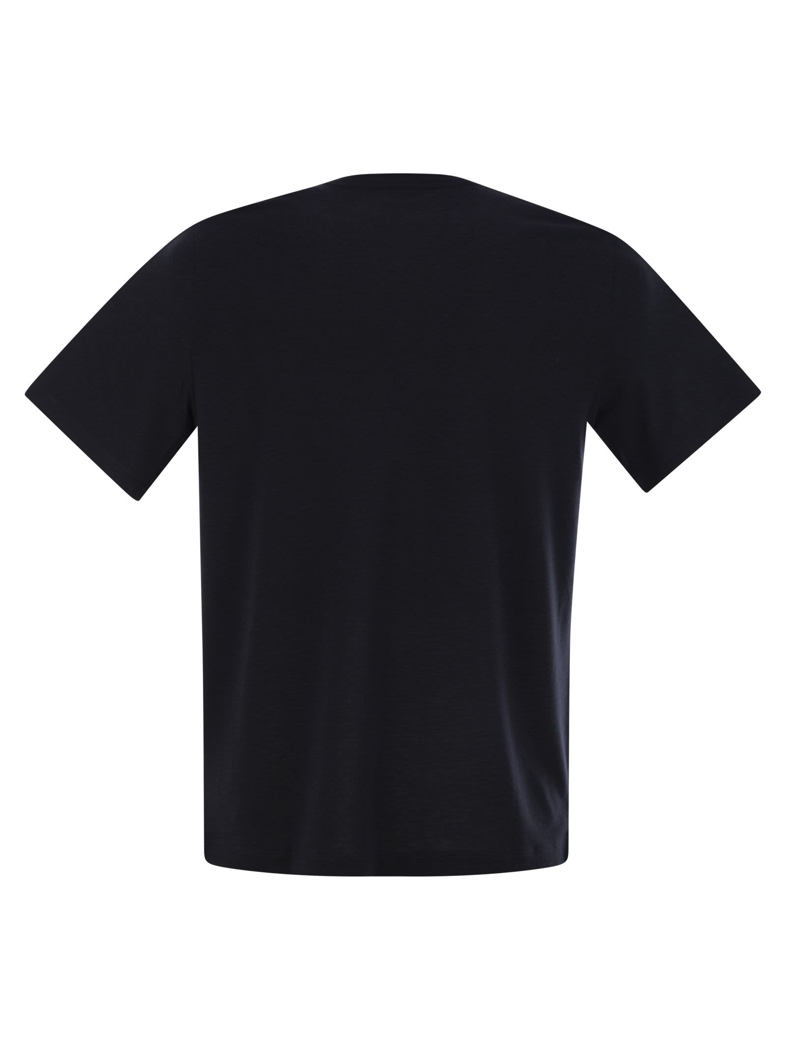 Majestic Short-sleeved T-shirt In Lyocell And Cotton