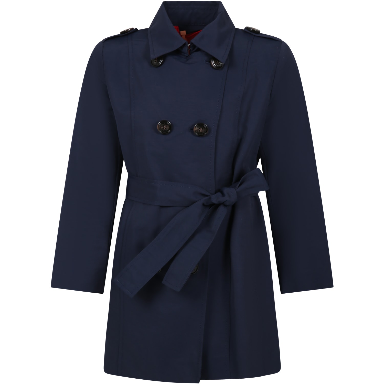 Shop Max&amp;co. Blue Trench Coat For Girl