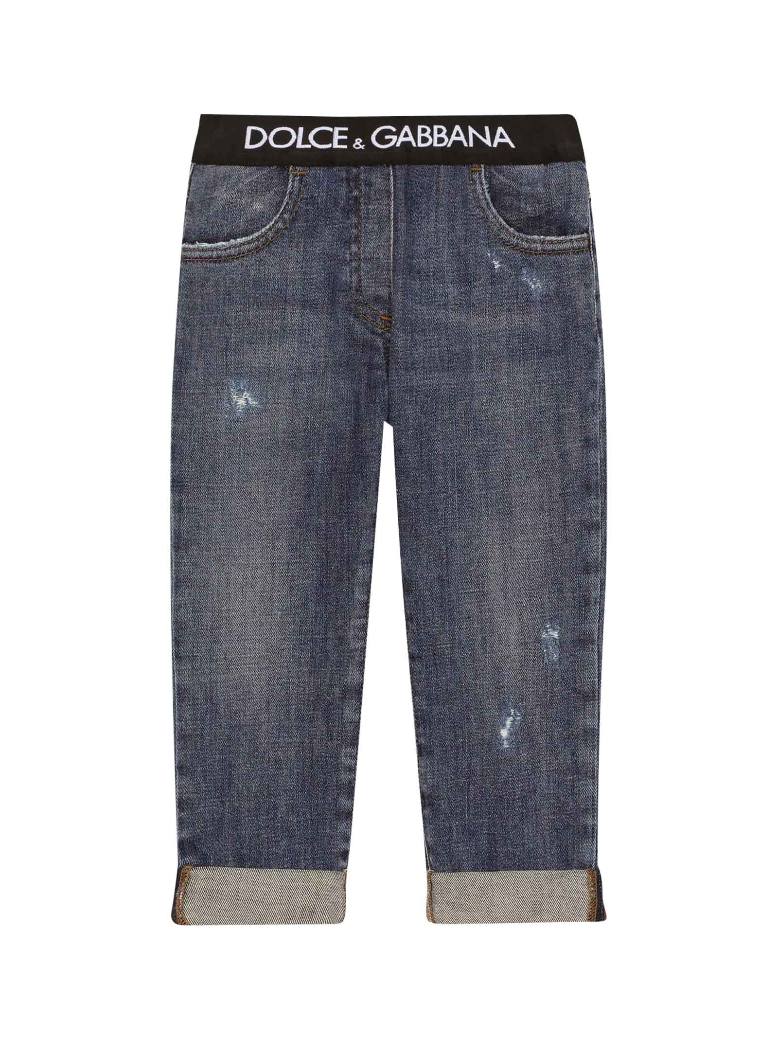 Shop Dolce & Gabbana Blue Jeans Girl
