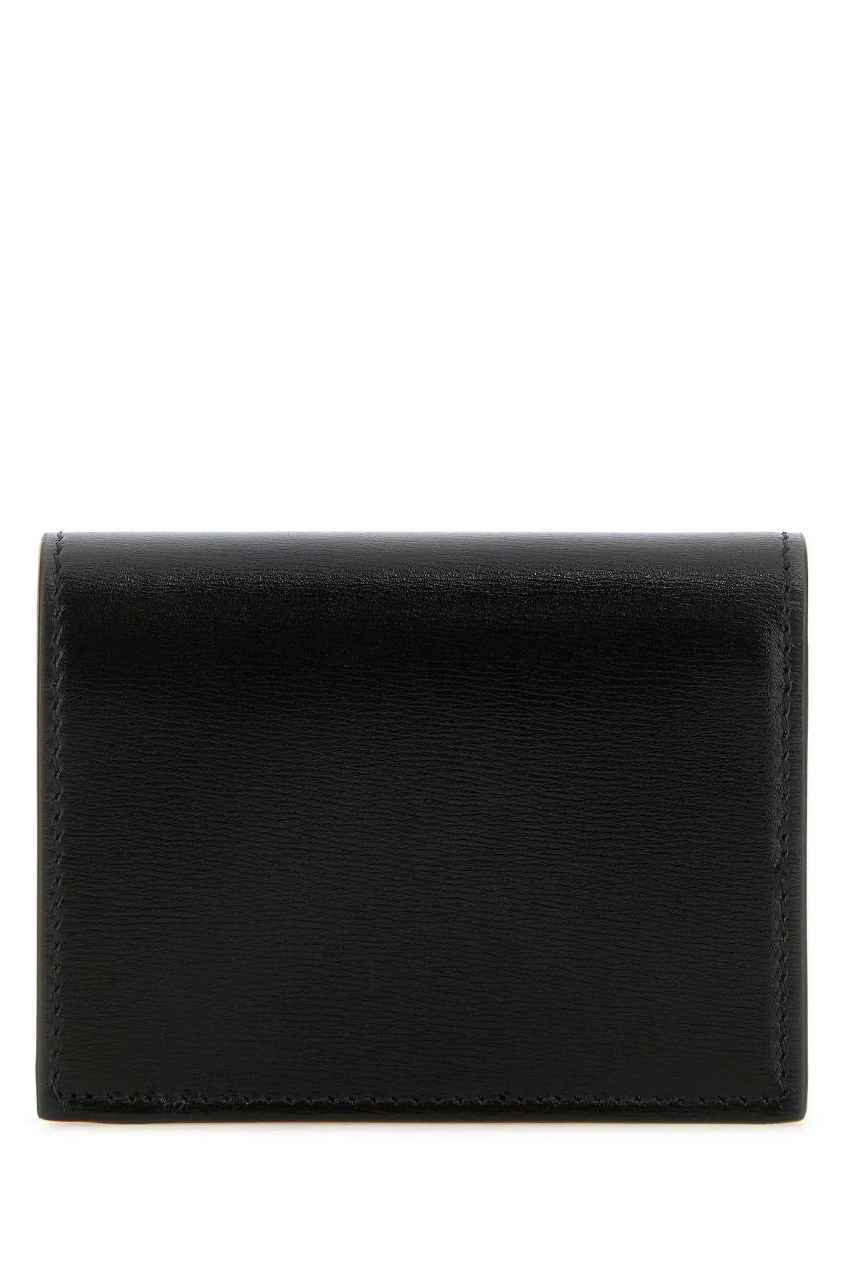 Shop Ferragamo Black Leather Wallet