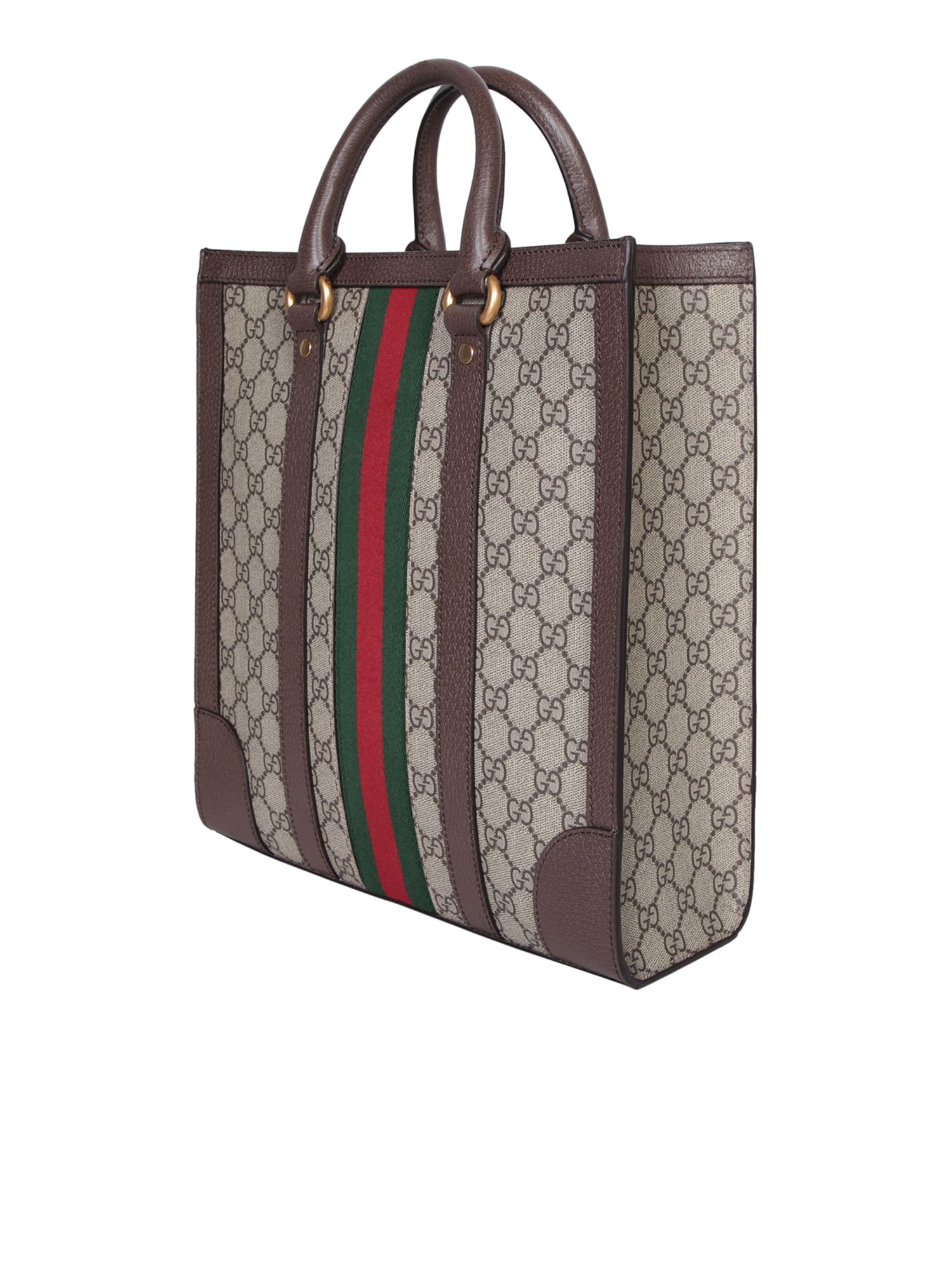 Shop Gucci Ophidia M Monogram Beige Shopping Bag