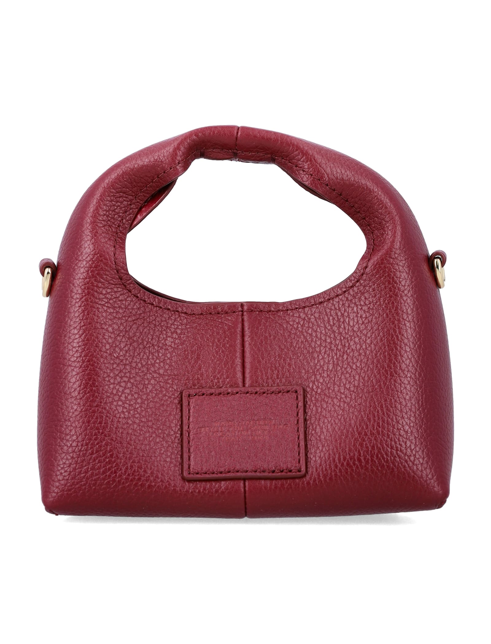 Marc Jacobs The Micro Crossbody Sack Bag In Full-grain Leatherdescription In Red