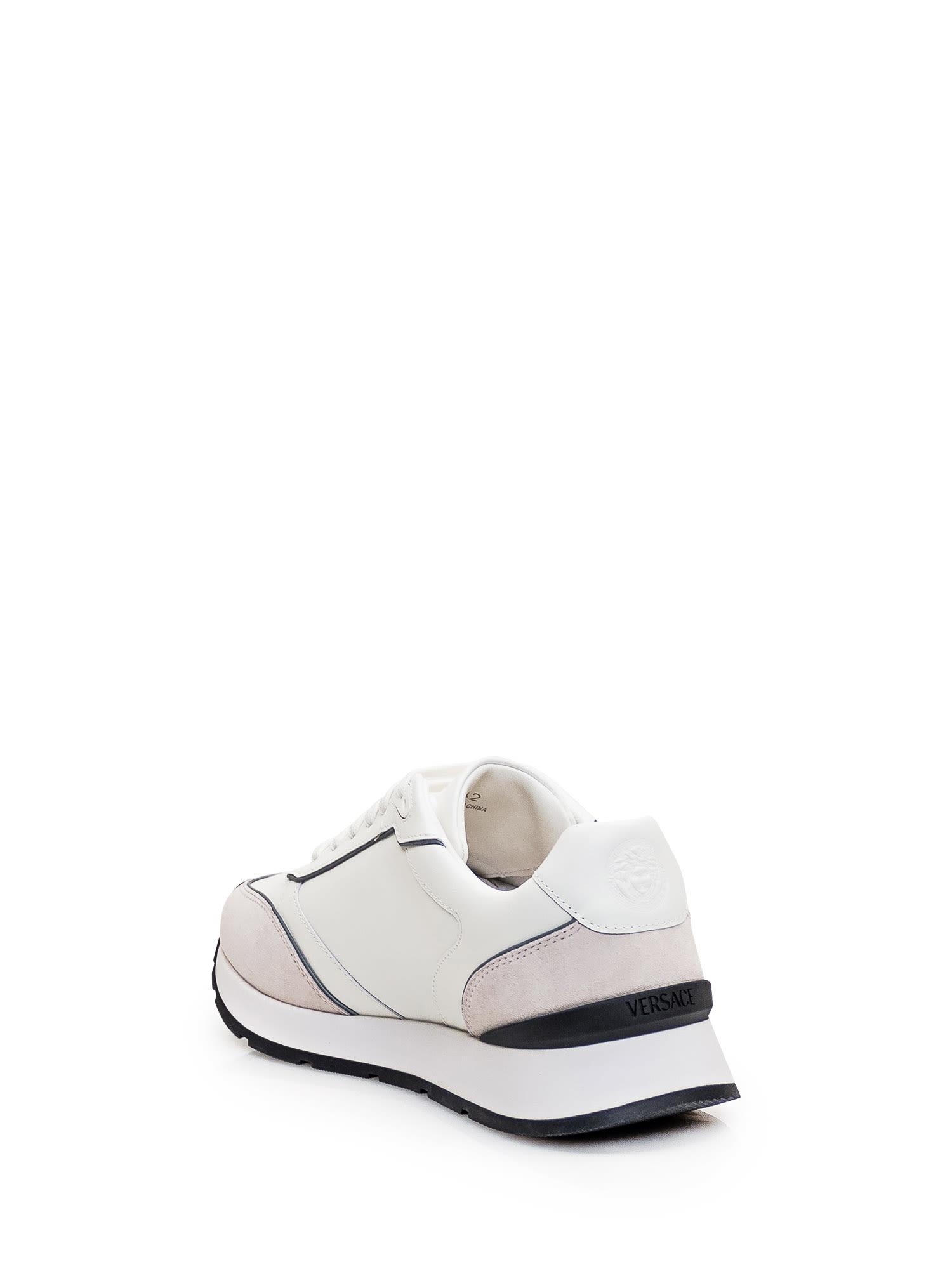 Shop Versace Milano Runner Sneaker In Bianco