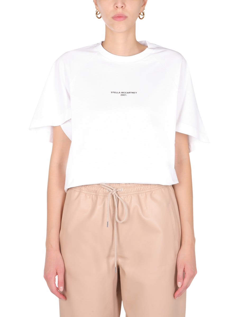 Shop Stella Mccartney T-shirt With Logo In White