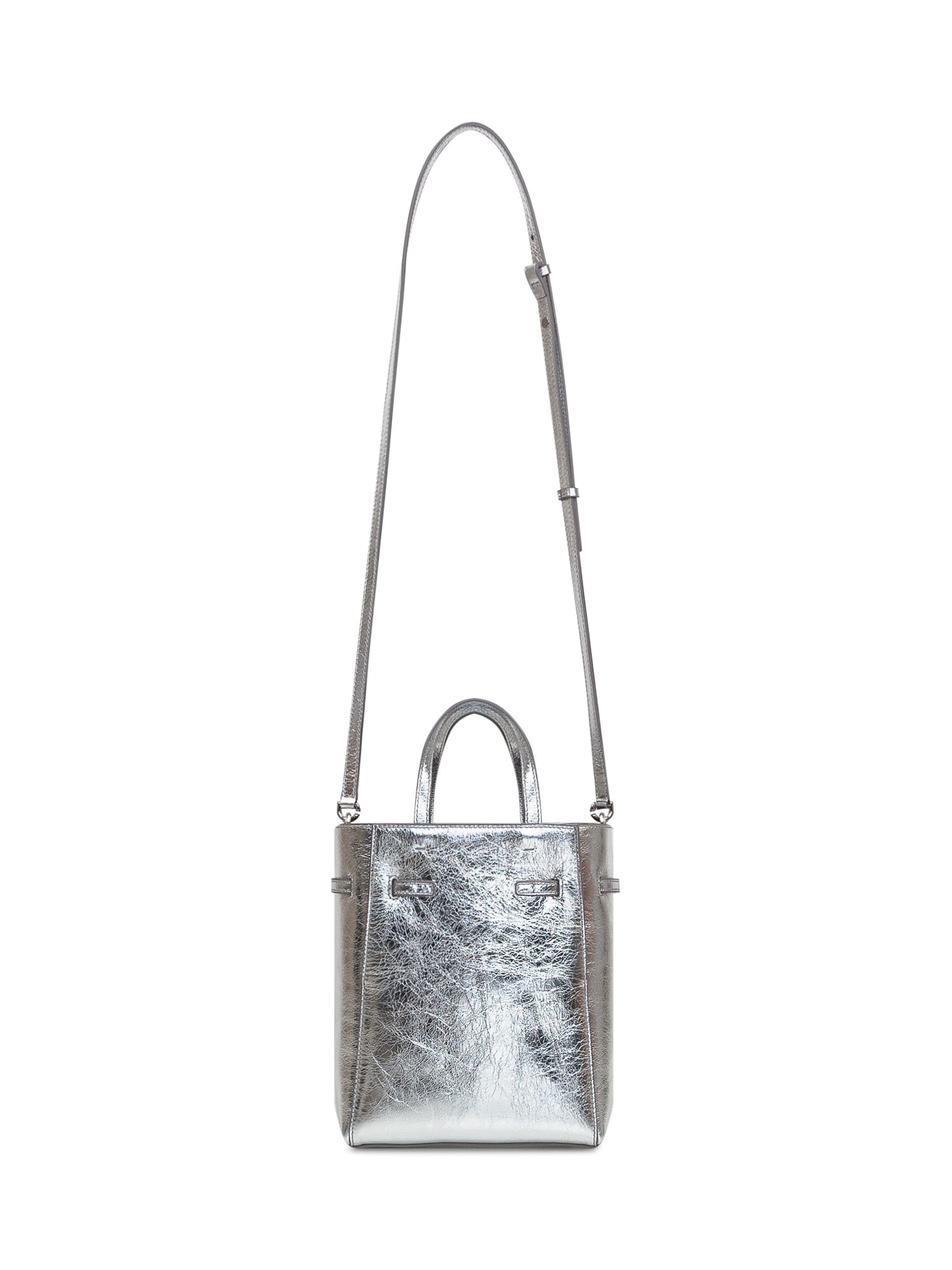 Shop Givenchy Voyou Mini Tote Bag In Light Silvery