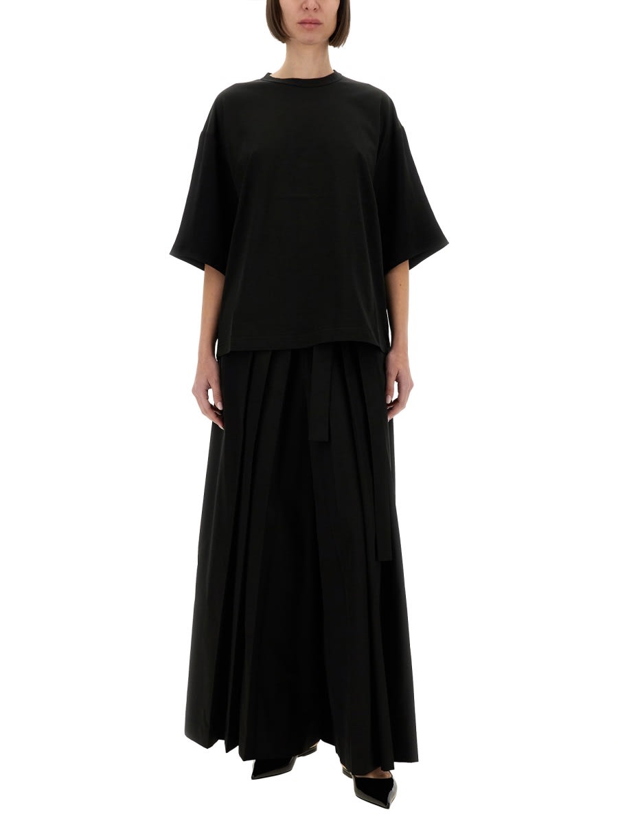 Shop Fabiana Filippi Jersey T-shirt In Black