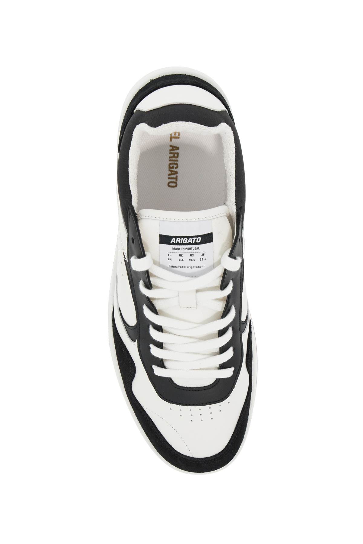 Shop Axel Arigato Arlo Sneakers In White Black (white)