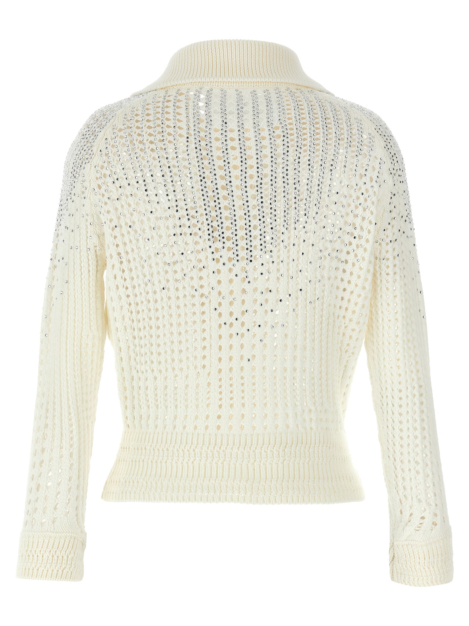 ERMANNO SCERVINO RHINESTONE CARDIGAN