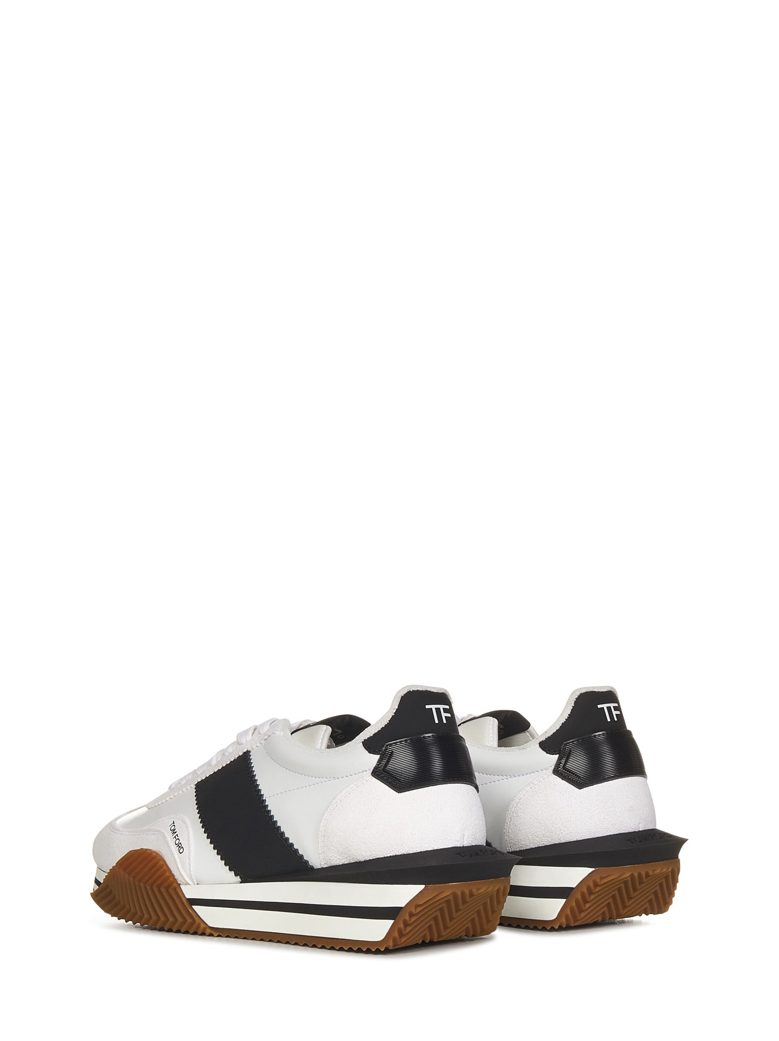 Shop Tom Ford James Sneakers In White