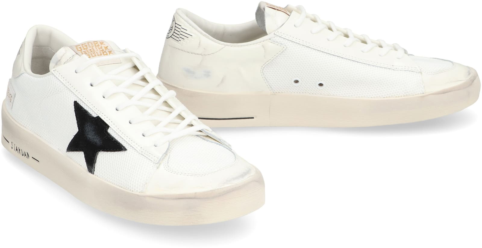 Shop Golden Goose Stardan Low-top Sneakers In White