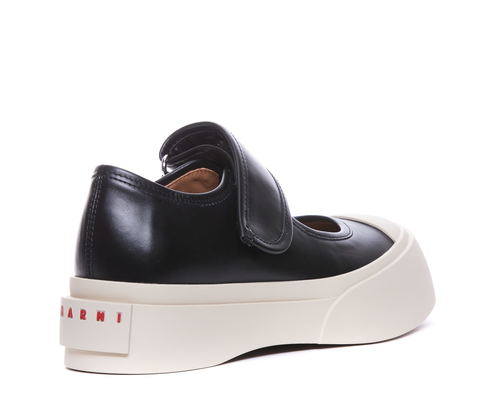 Shop Marni Mary Jane Sneakers In Black