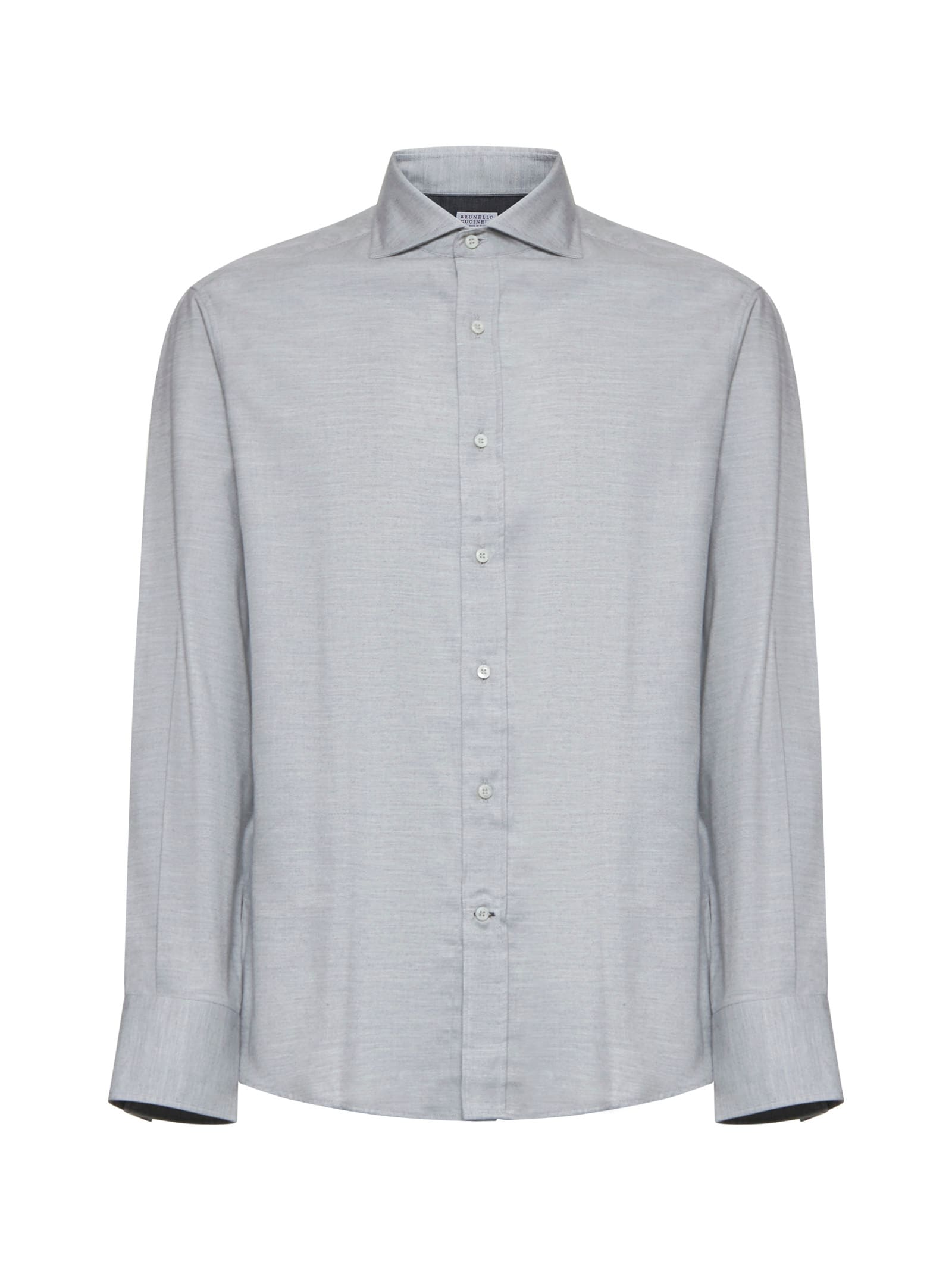 Shop Brunello Cucinelli Shirt In Grey