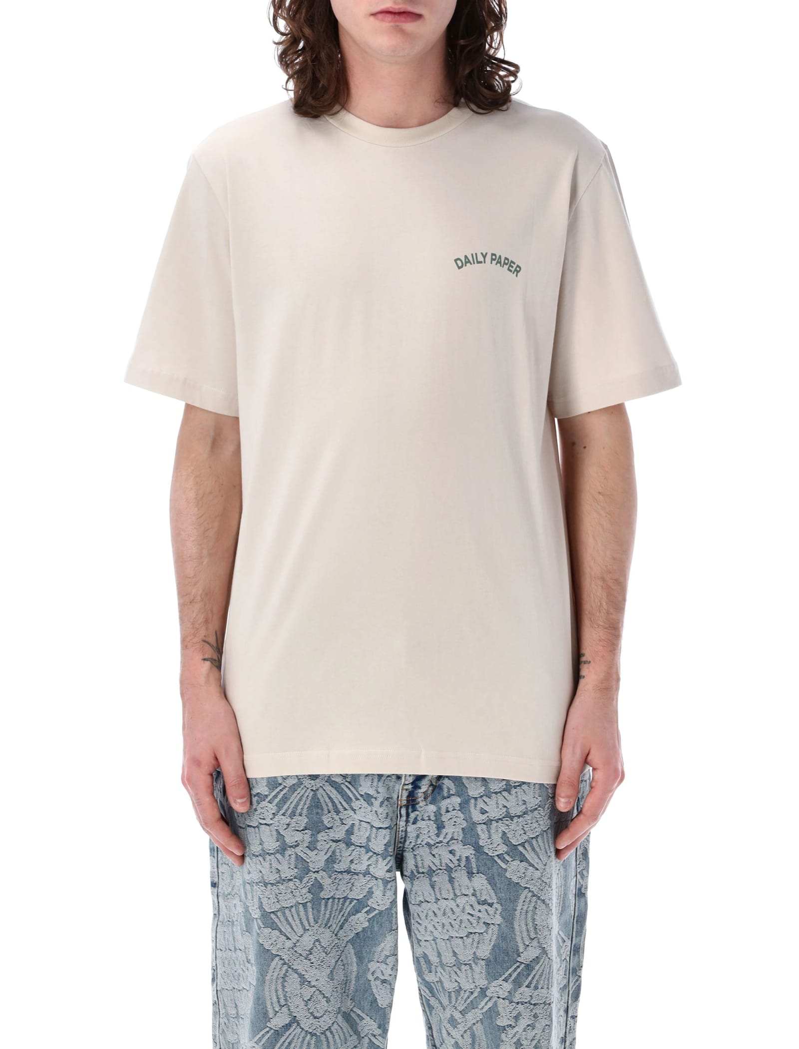Shop Daily Paper Migration T-shirt In Moonstrack Beige