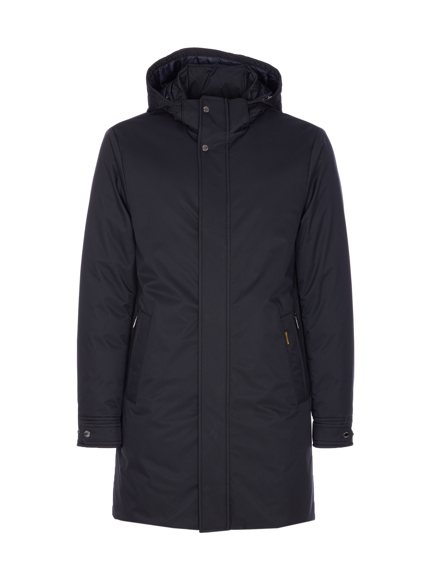 Moorer Vermont Technical Fabric Parka In Black