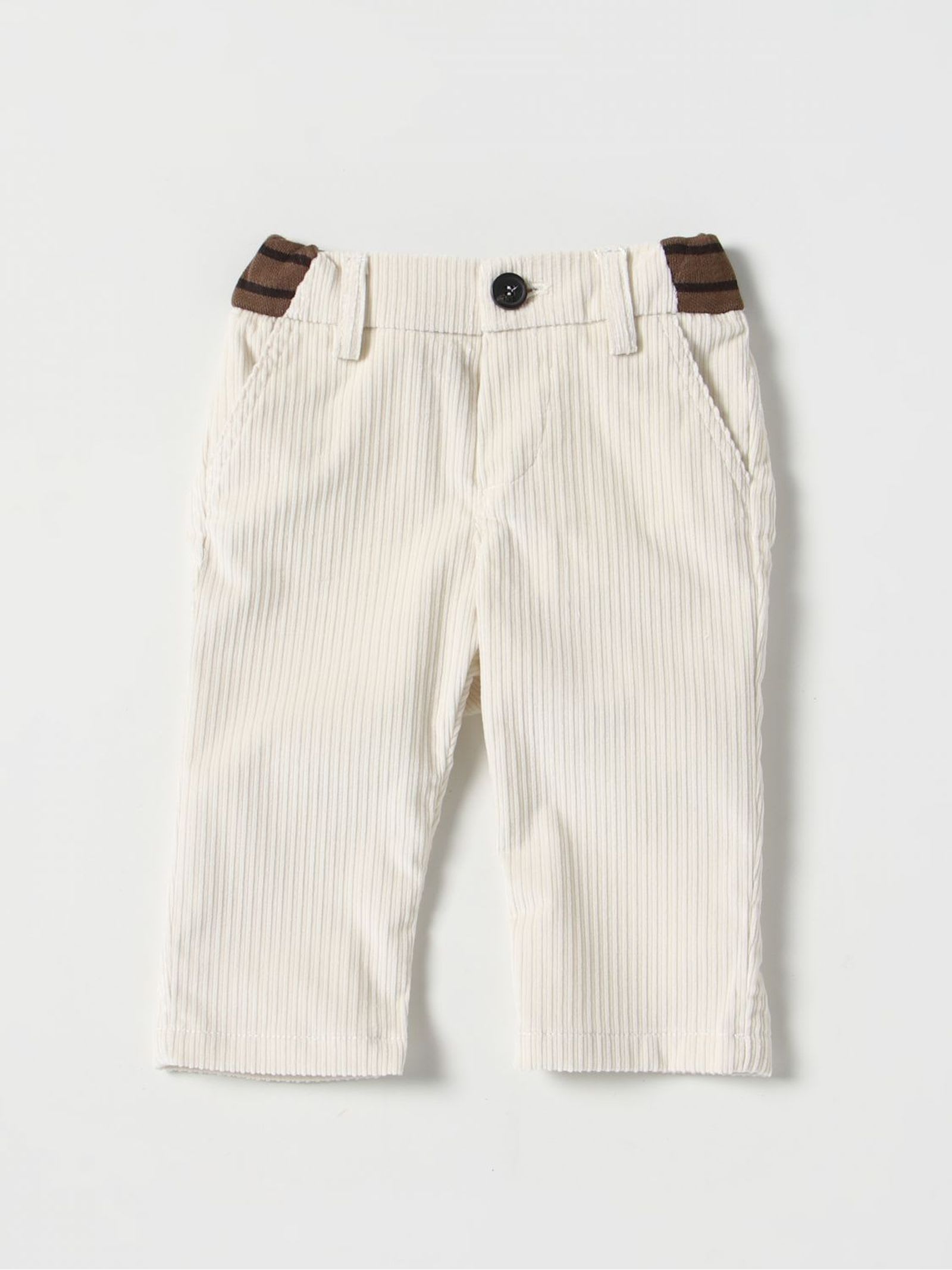 Fendi White Cotton Trousers