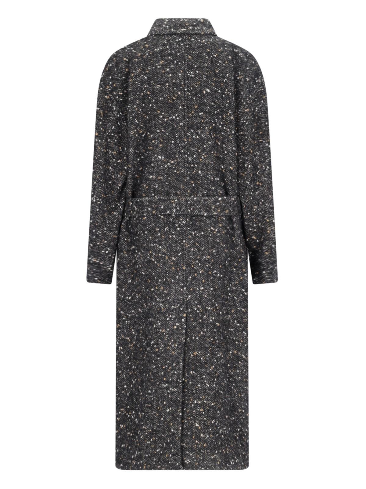 Shop Marant Etoile Horia Midi Coat In Black