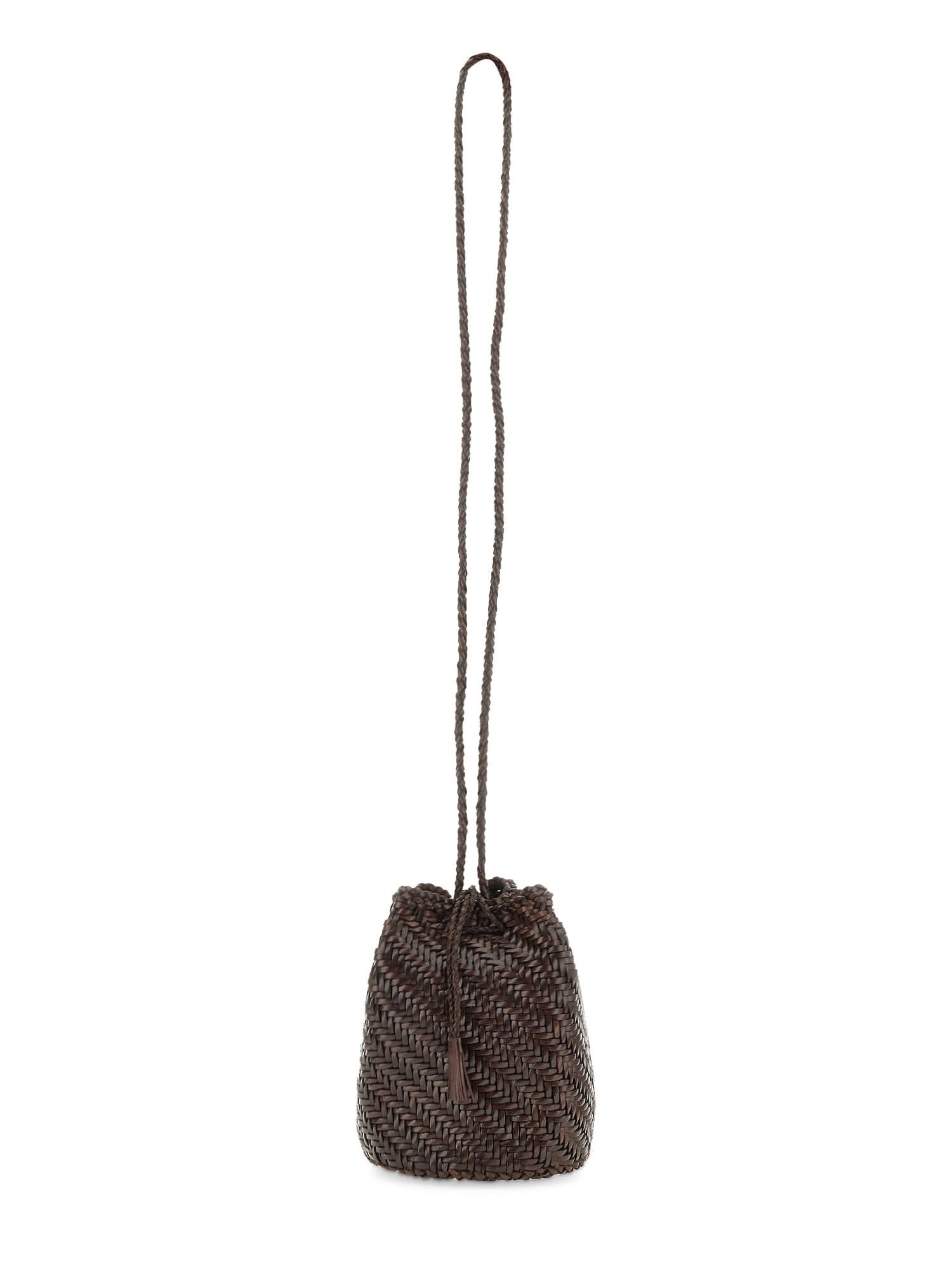 Dragon Diffusion Pompom Double Jump Tan Bag In Brown