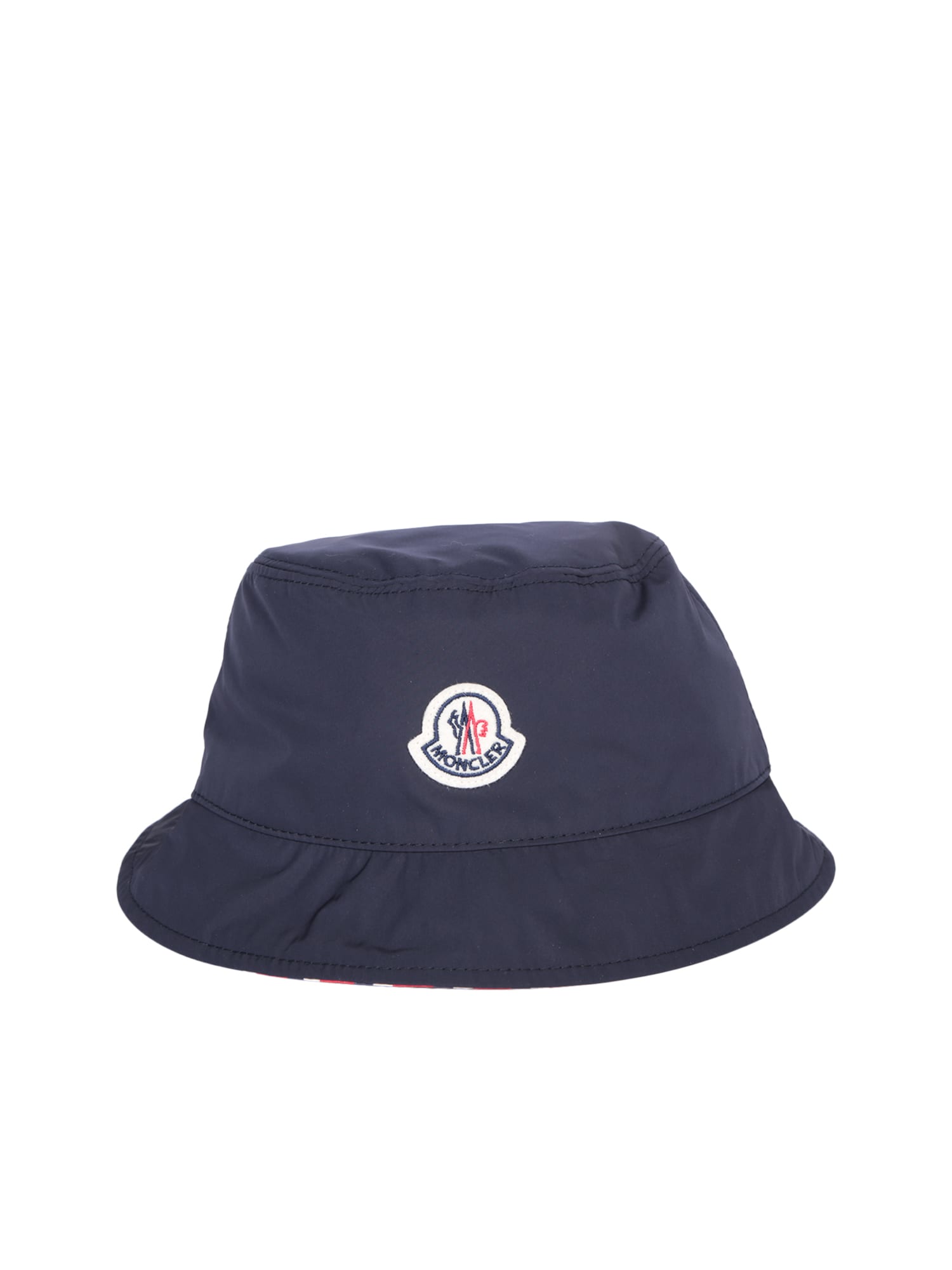 Moncler Logo Blue Bucket Hat