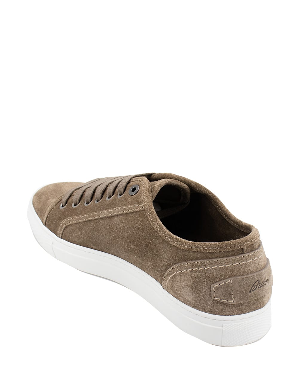 Shop Brioni Sneakers In Sand