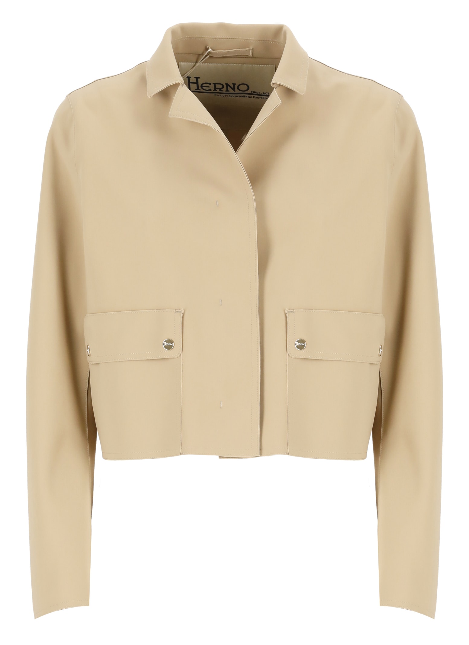 Shop Herno First-act Jacket In Brown