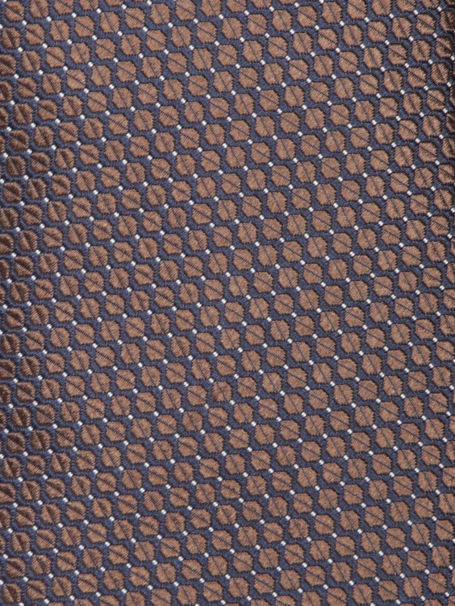 Canali Geometric Micro Pattern Beige And Black Tie In Black