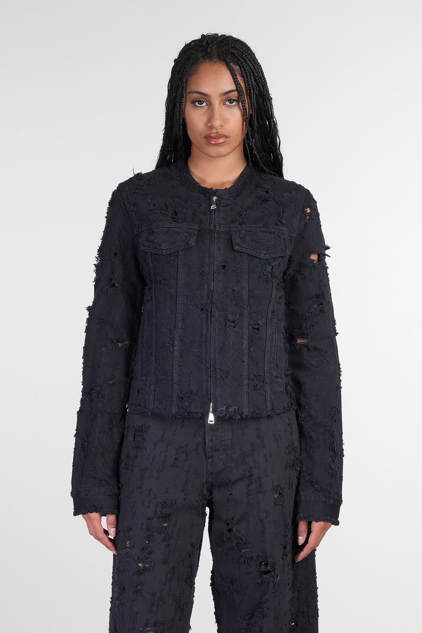 Jena Denim Jackets In Petroleum Cotton