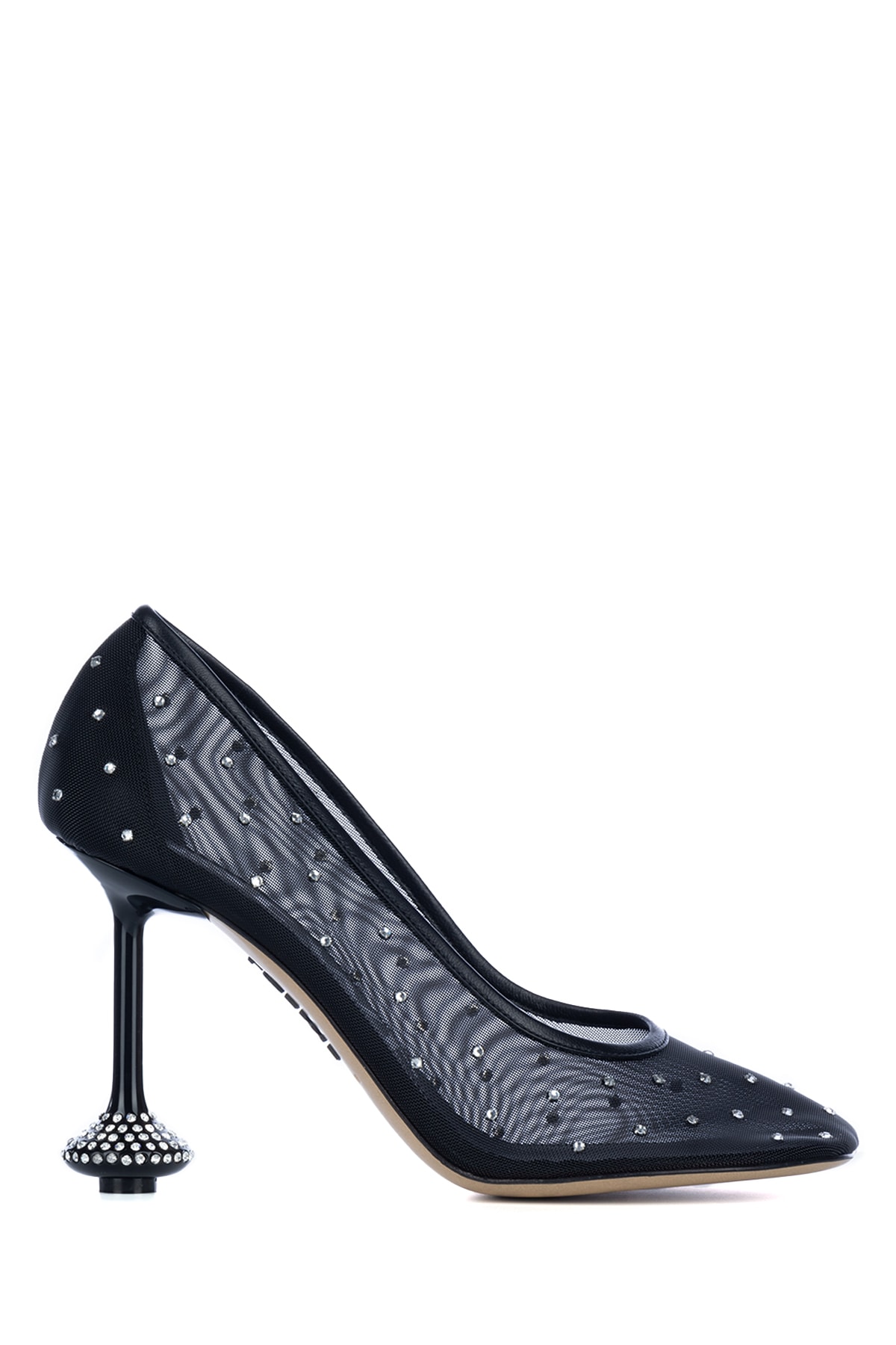 Shop Loewe Scarpe Con Tacco In Black Silver