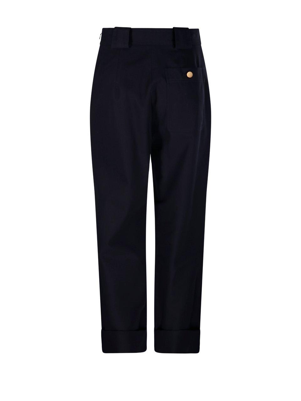Max Mara Palio Wide Leg Trousers In Blue