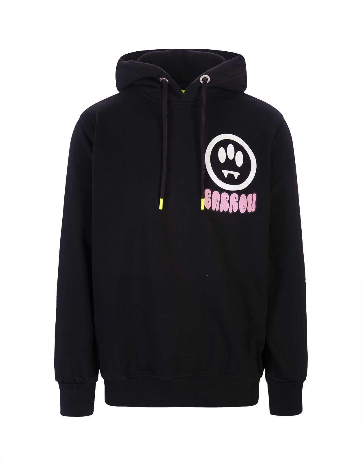 Barrow Black Hoodie With Front And Back Print