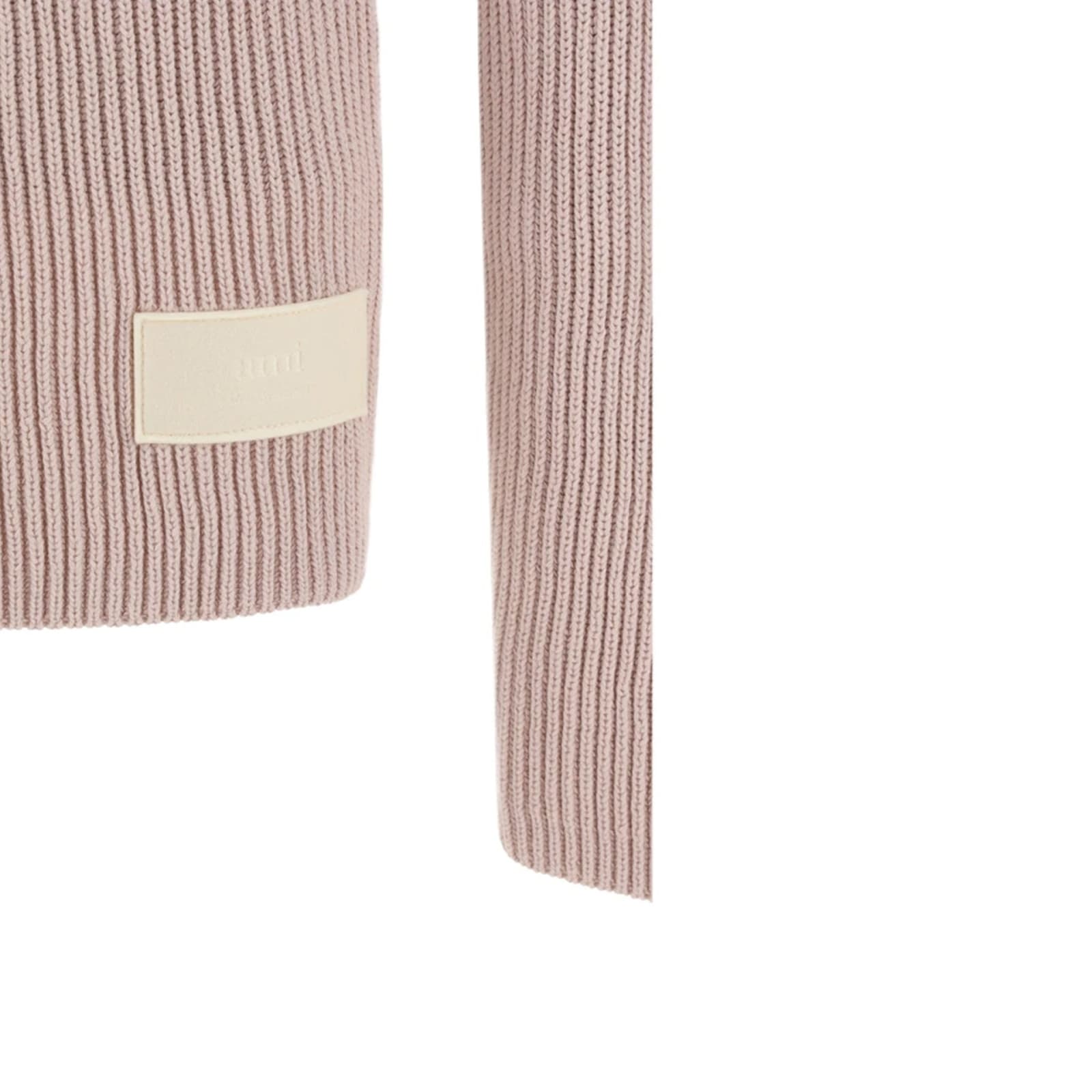 Shop Ami Alexandre Mattiussi Turtleneck Sweater In Pink