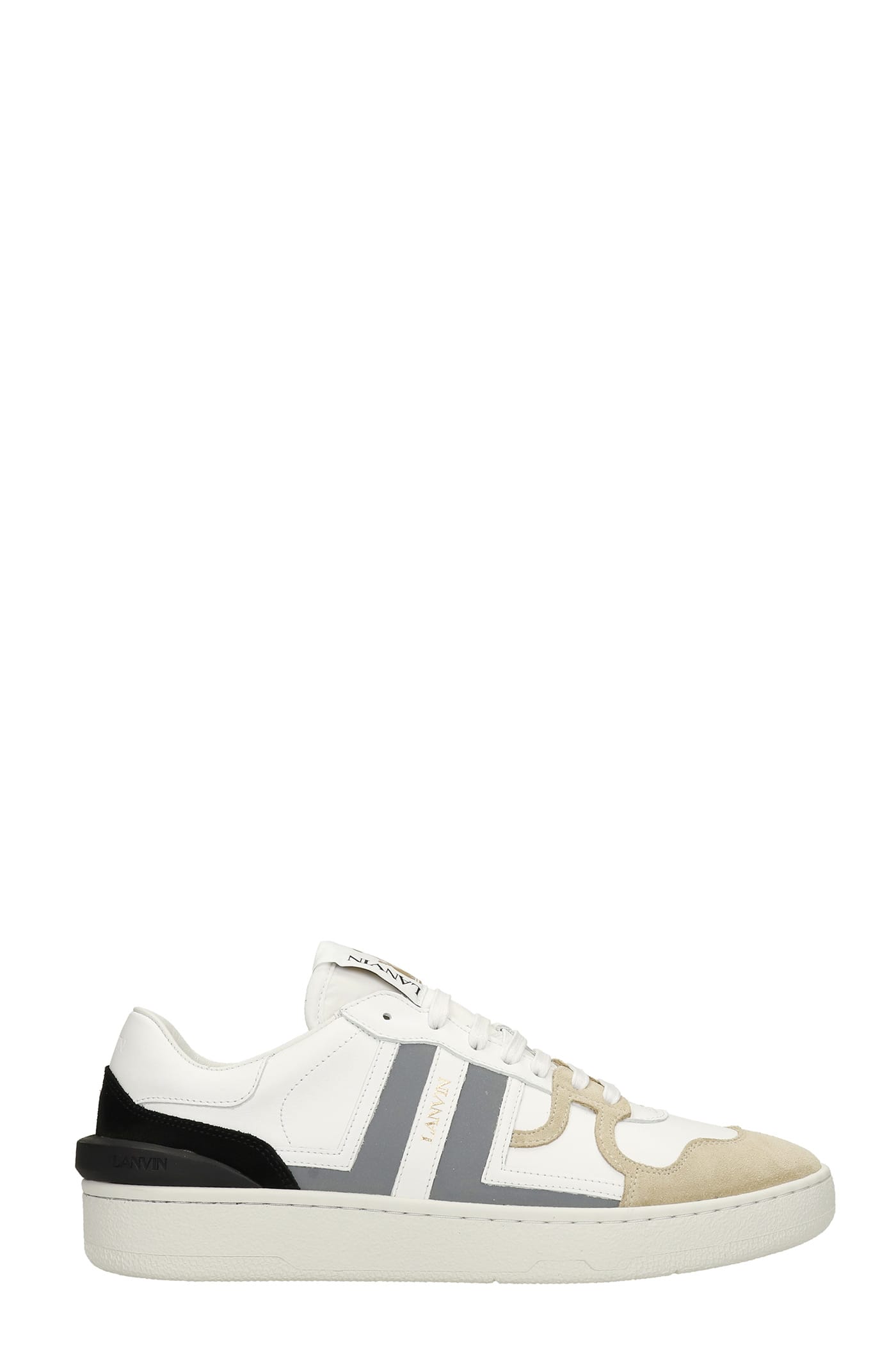 Lanvin Clay Sneakers In White Leather