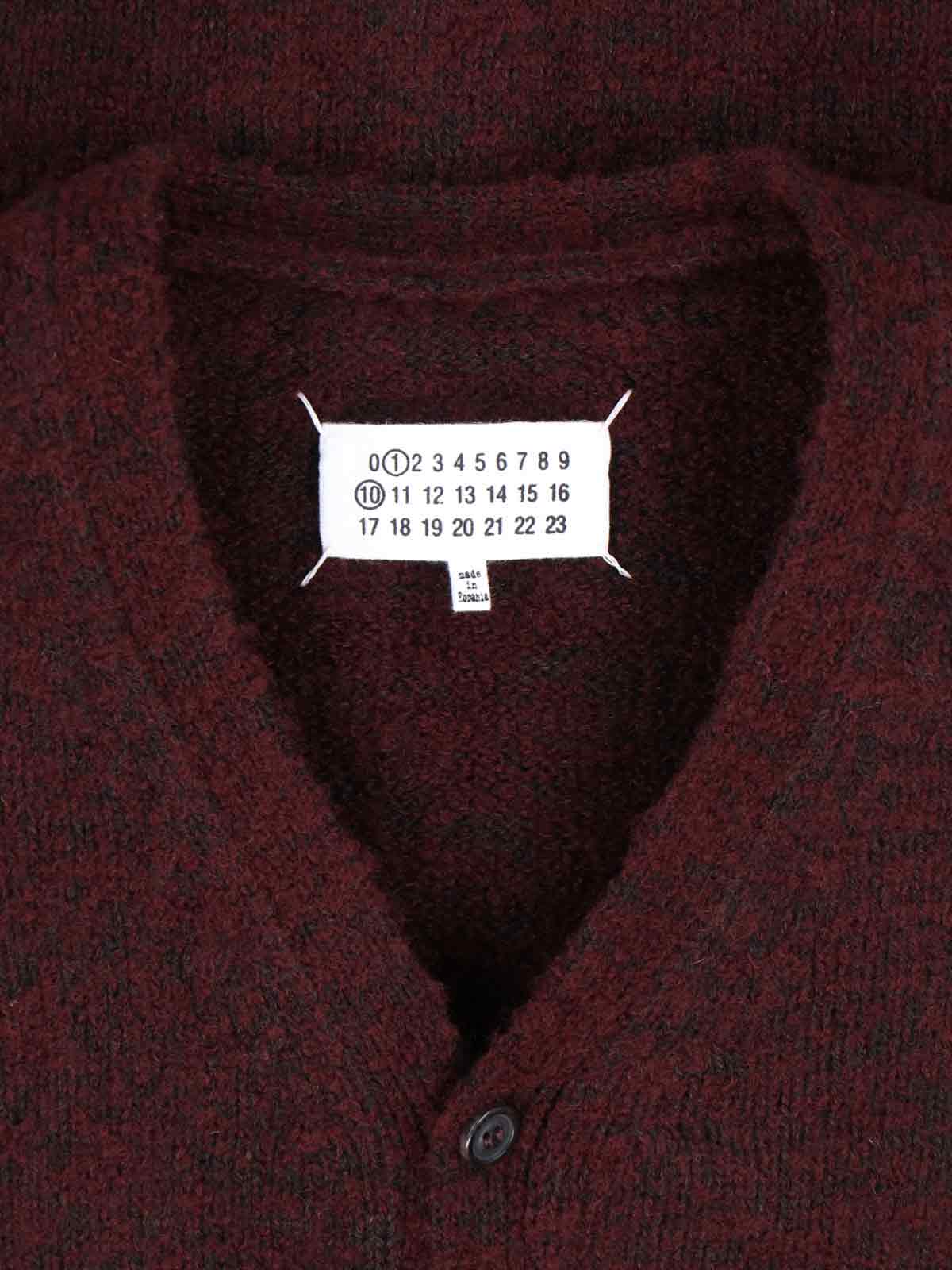 Maison Margiela Knitwear Crewneck Long Sleeves In Red