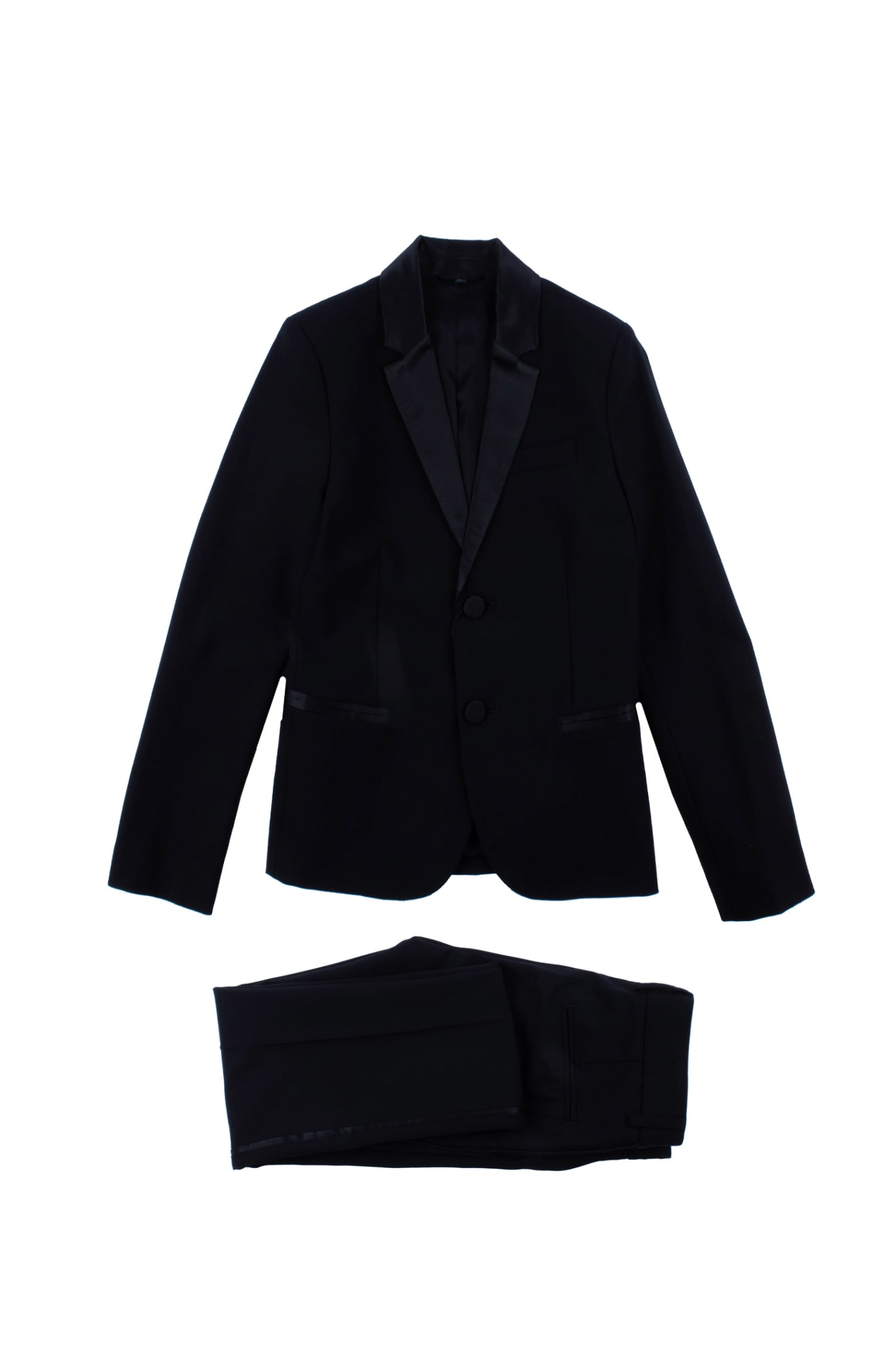 Emporio Armani Wool Blend Jacket And Pants