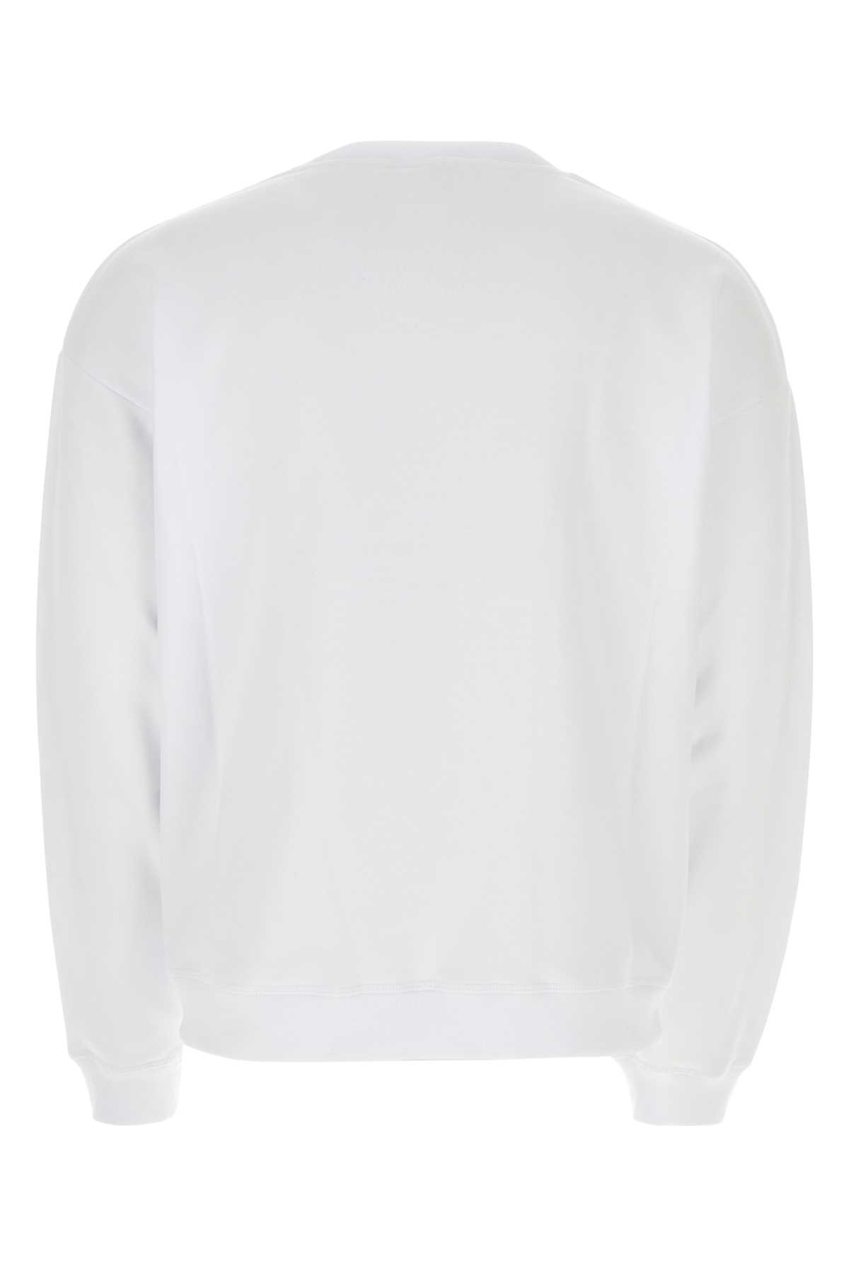 Shop Dsquared2 White Cotton Sweatshirt