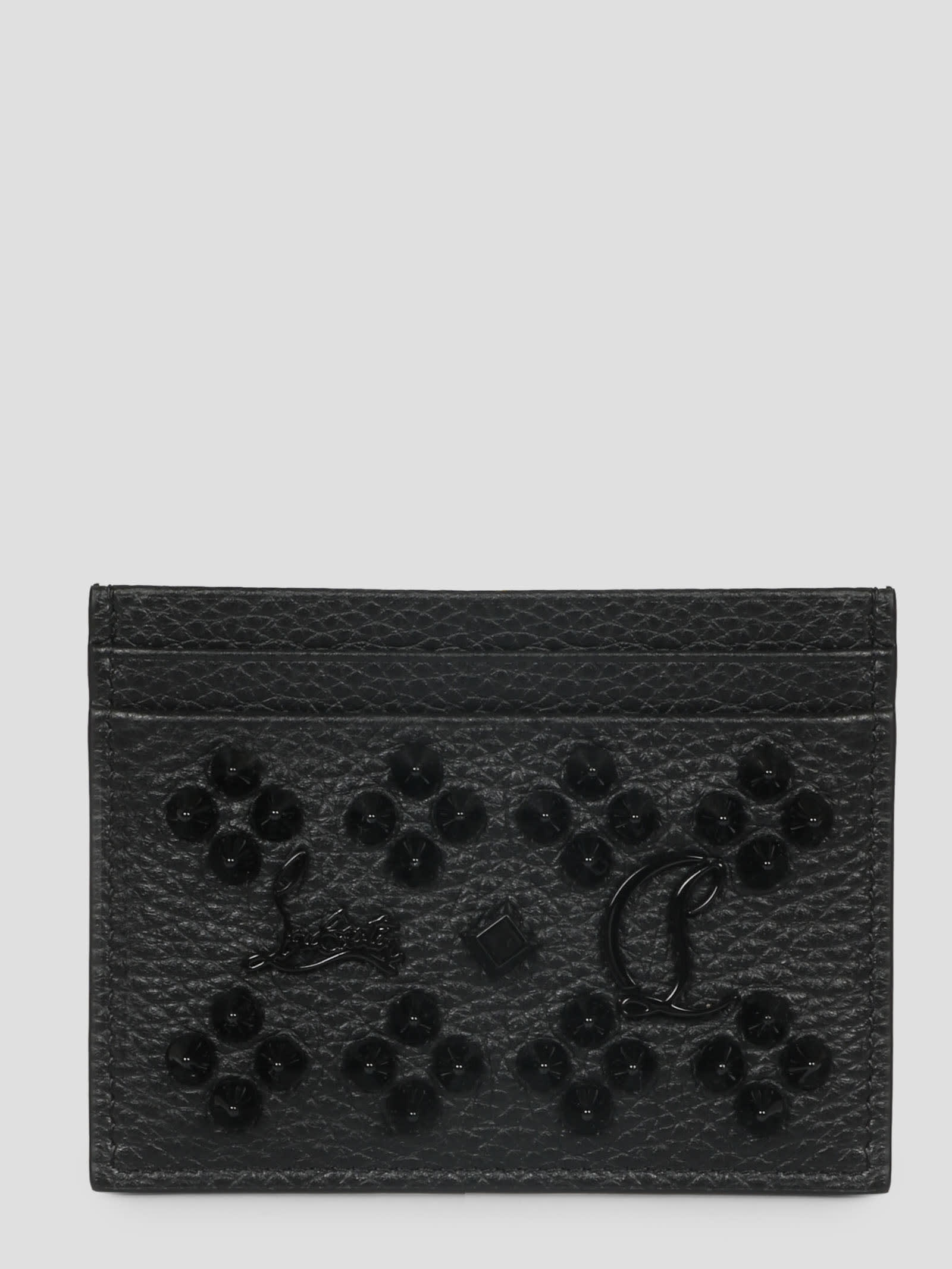 Shop Christian Louboutin W Kios Card Cases In Black