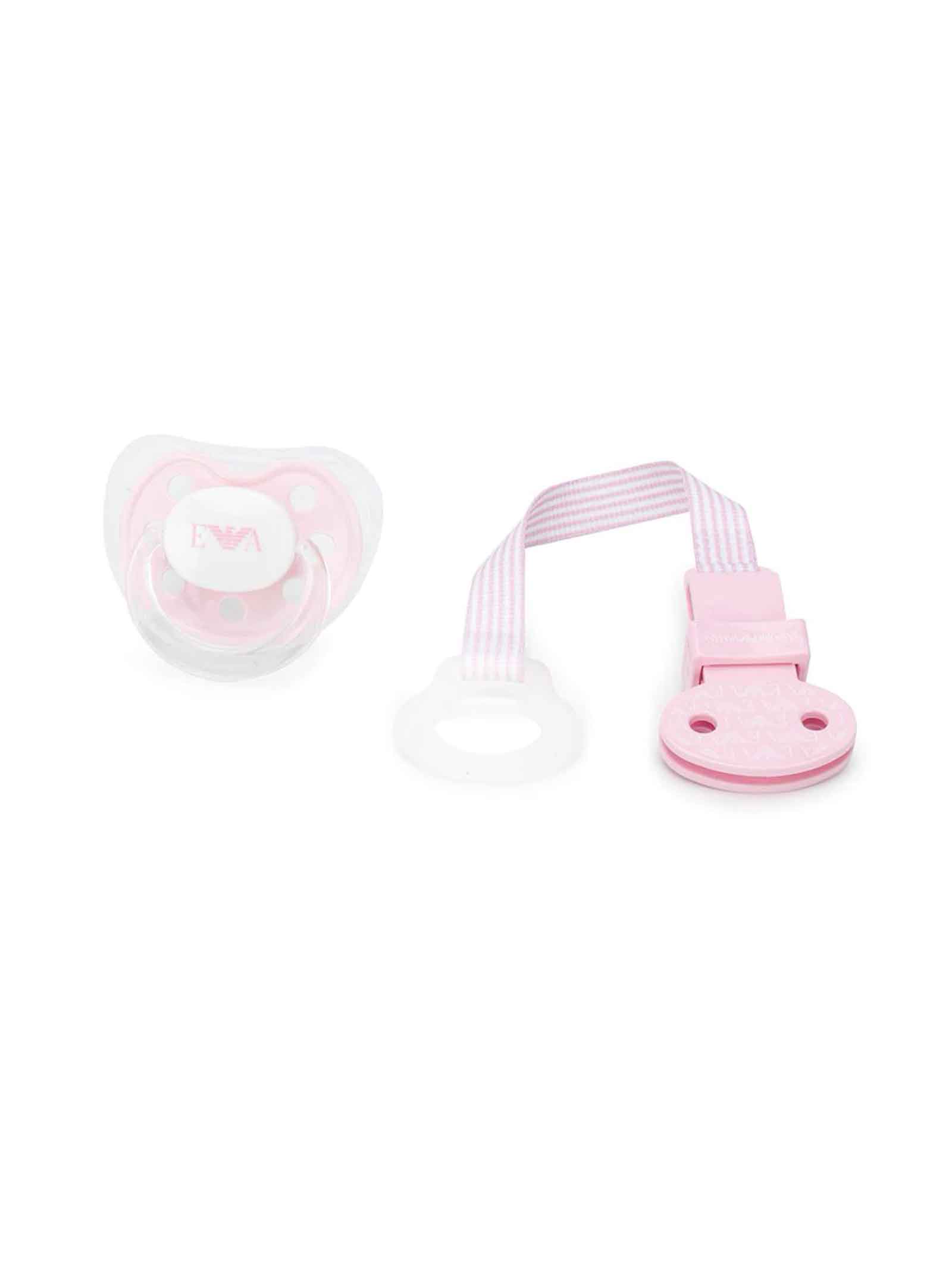 Emporio Armani Pink Newborn Pacifier