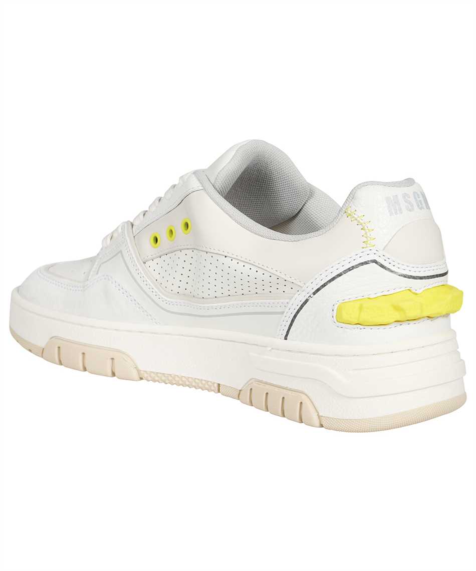Msgm Leather Low-top Sneakers In White