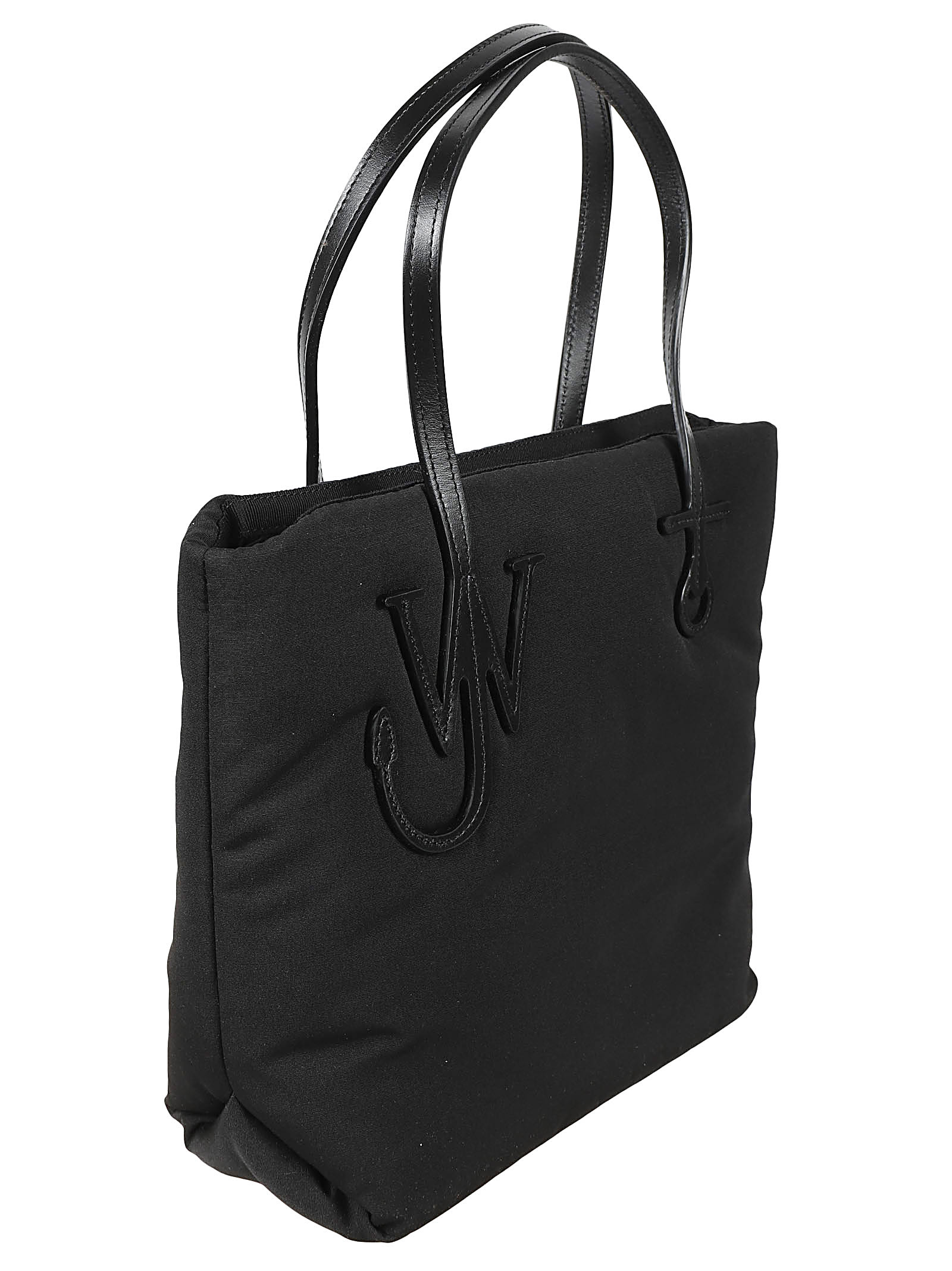 Shop Jw Anderson Small Puffy Anchor Tote Bag In Black